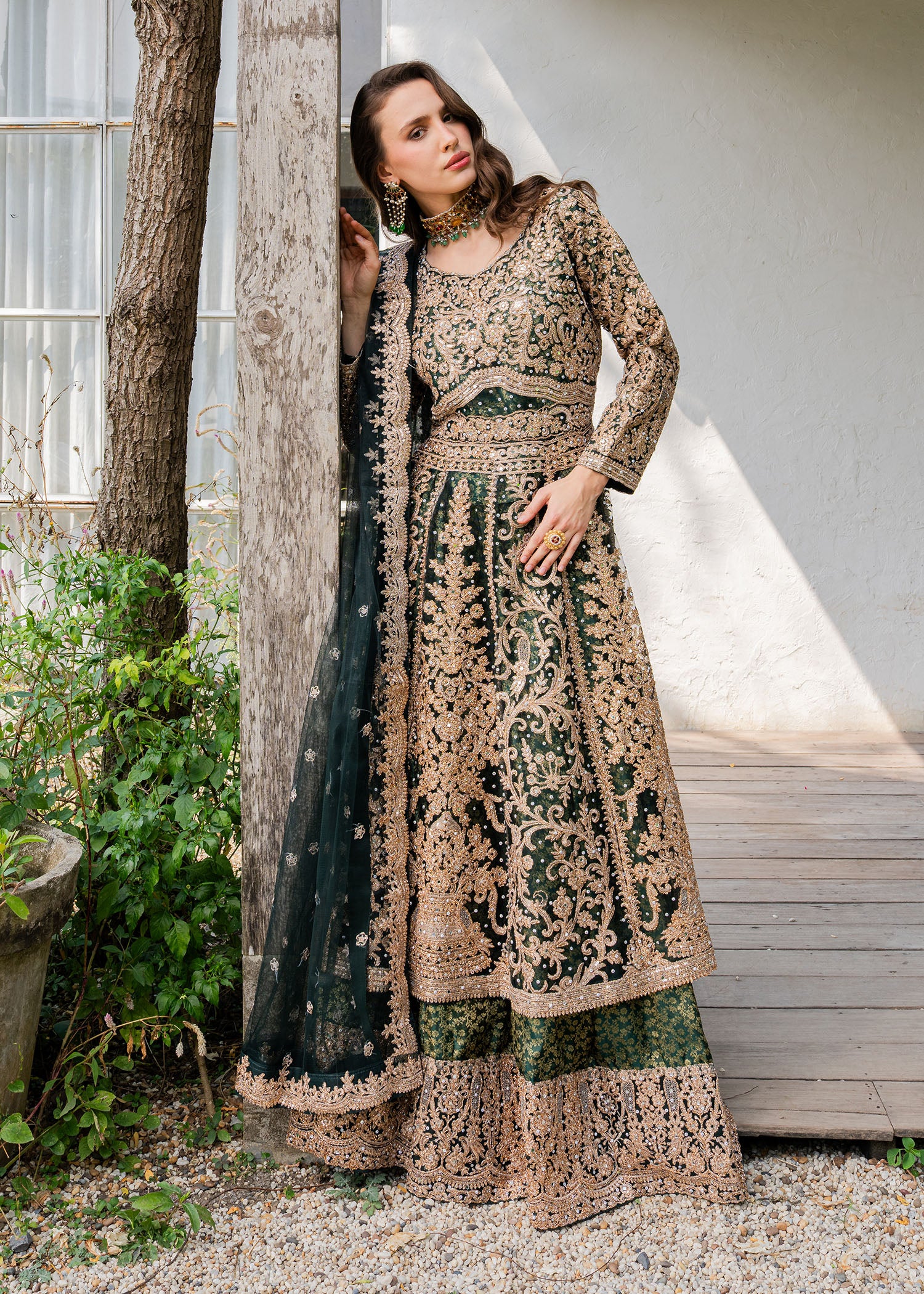 net Maxi in Emerald green