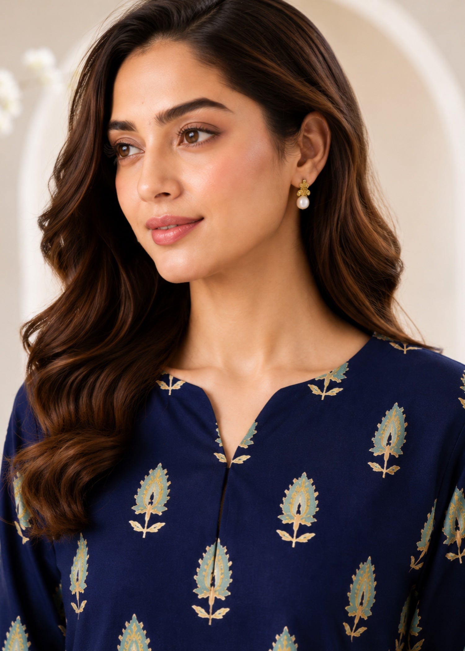 linen Co Ord Sets in Navy blue