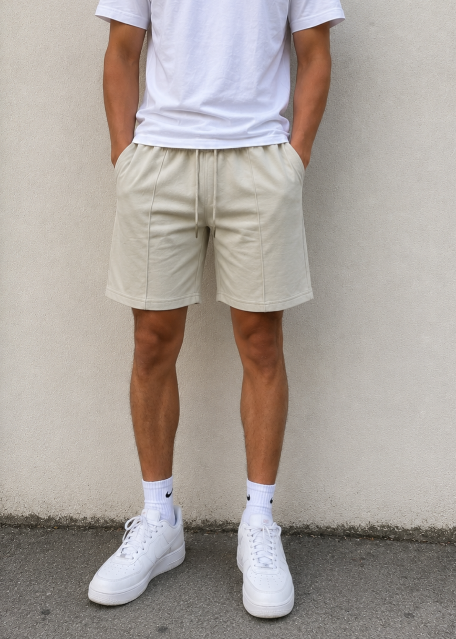 terry Shorts in Off-white