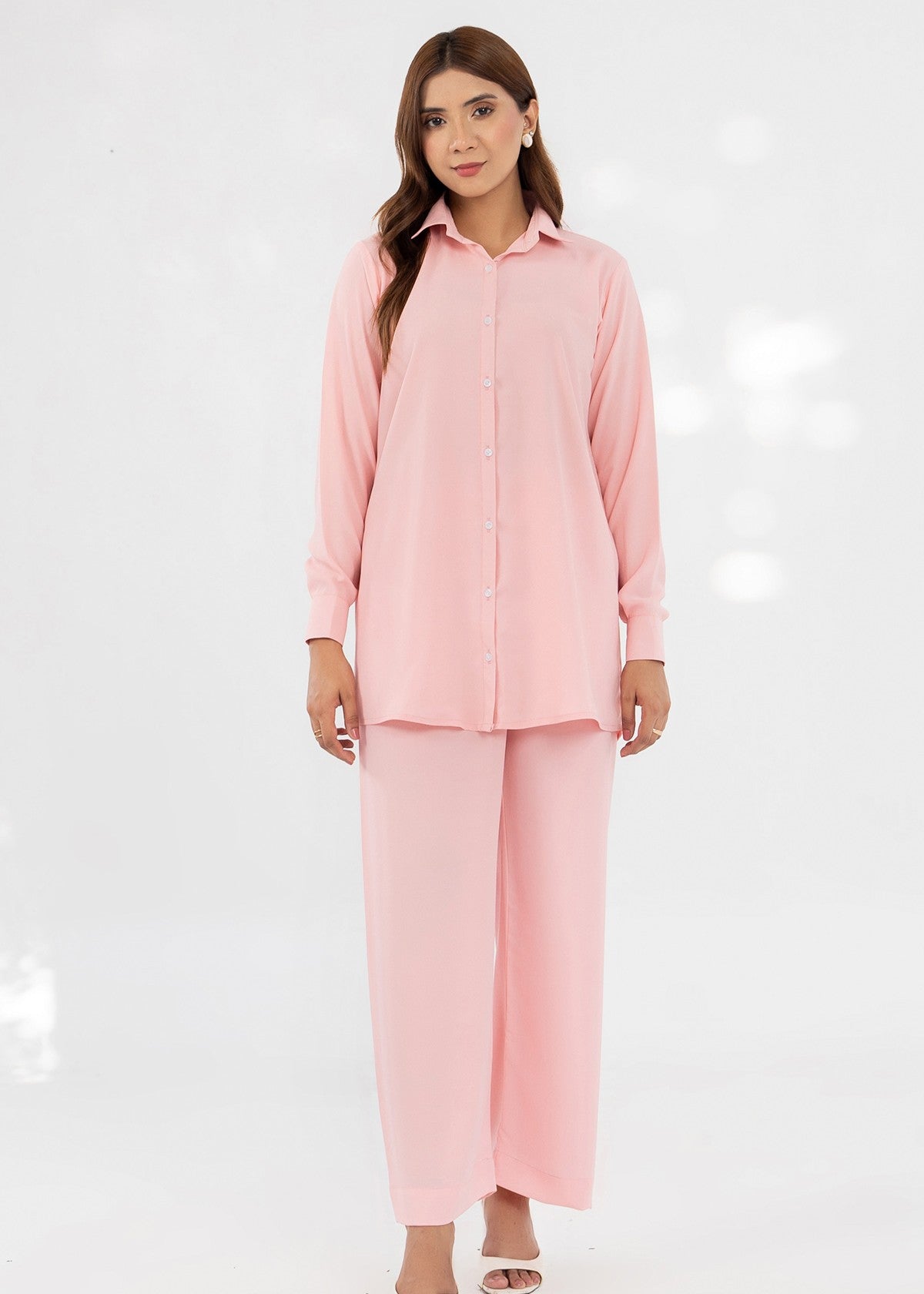 georgette Co Ord Sets in Pink