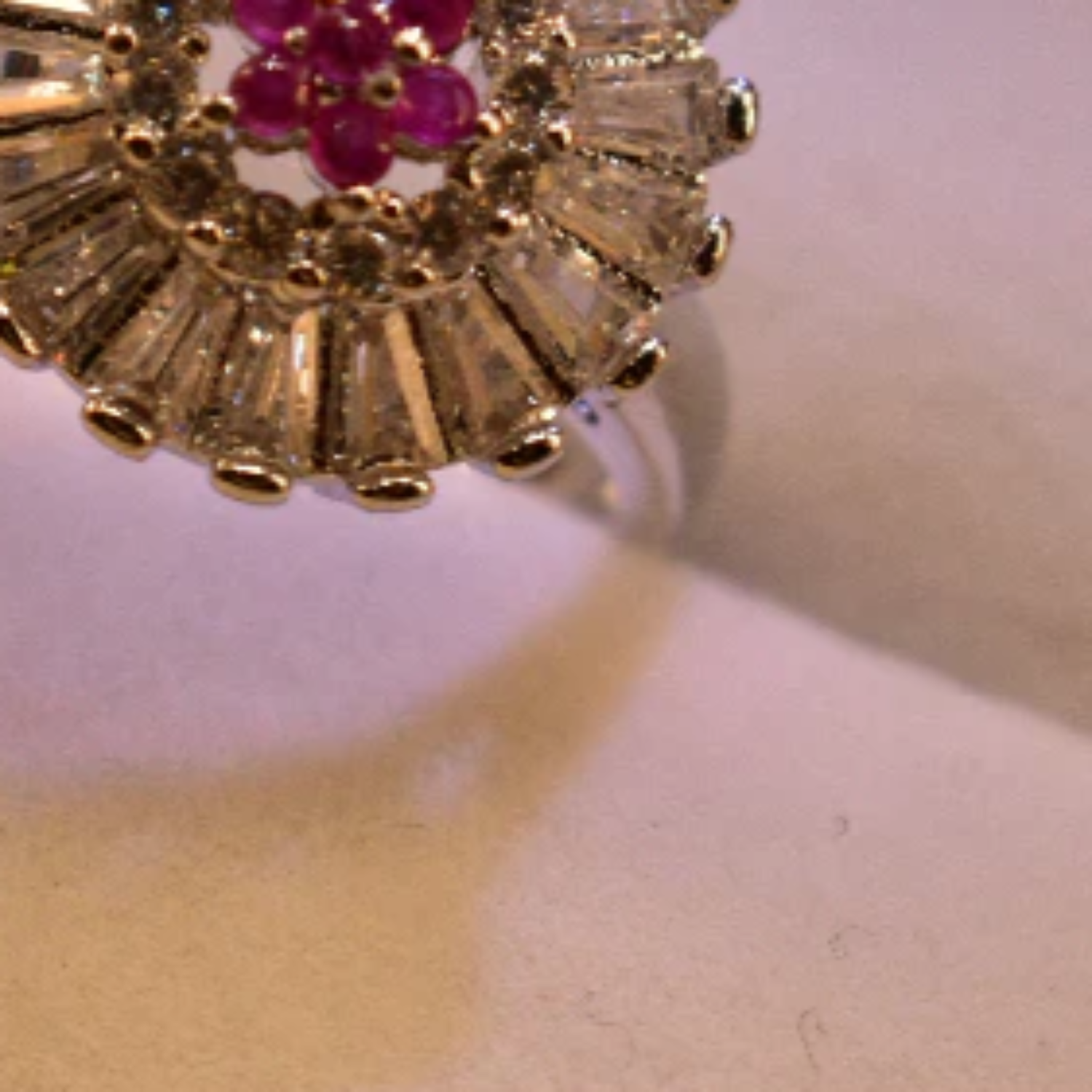 Ring in Ruby red Color by - Trendy Women Ring VEQ1951
