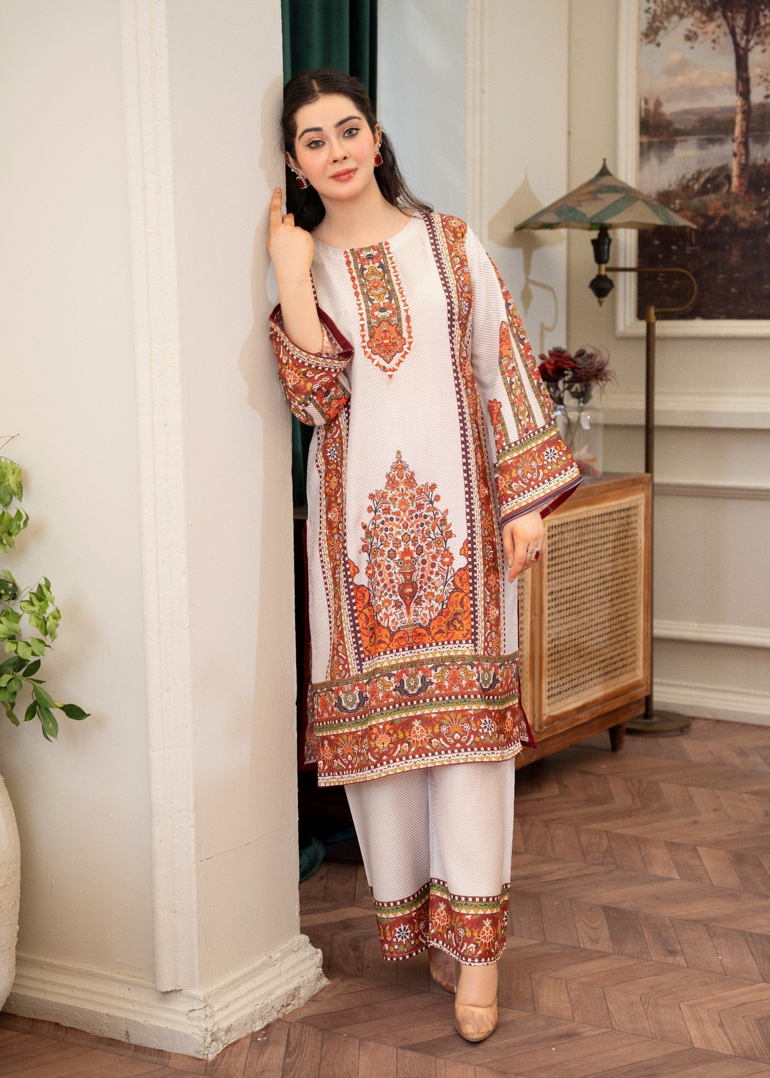 viscose Co Ord Sets in White