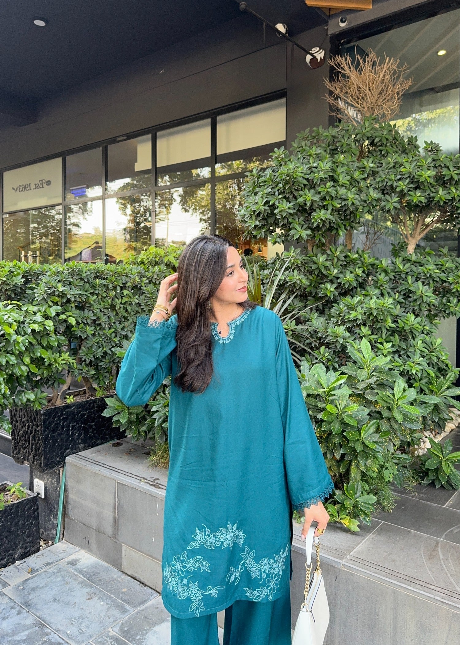 marina Kurta Set in Azure