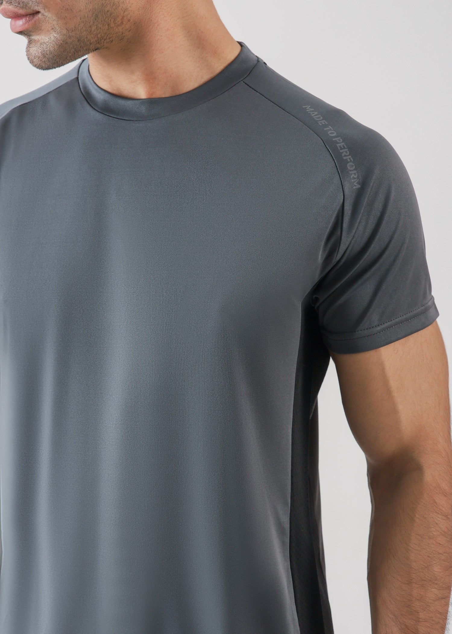 polyester T Shirt in Slate grey