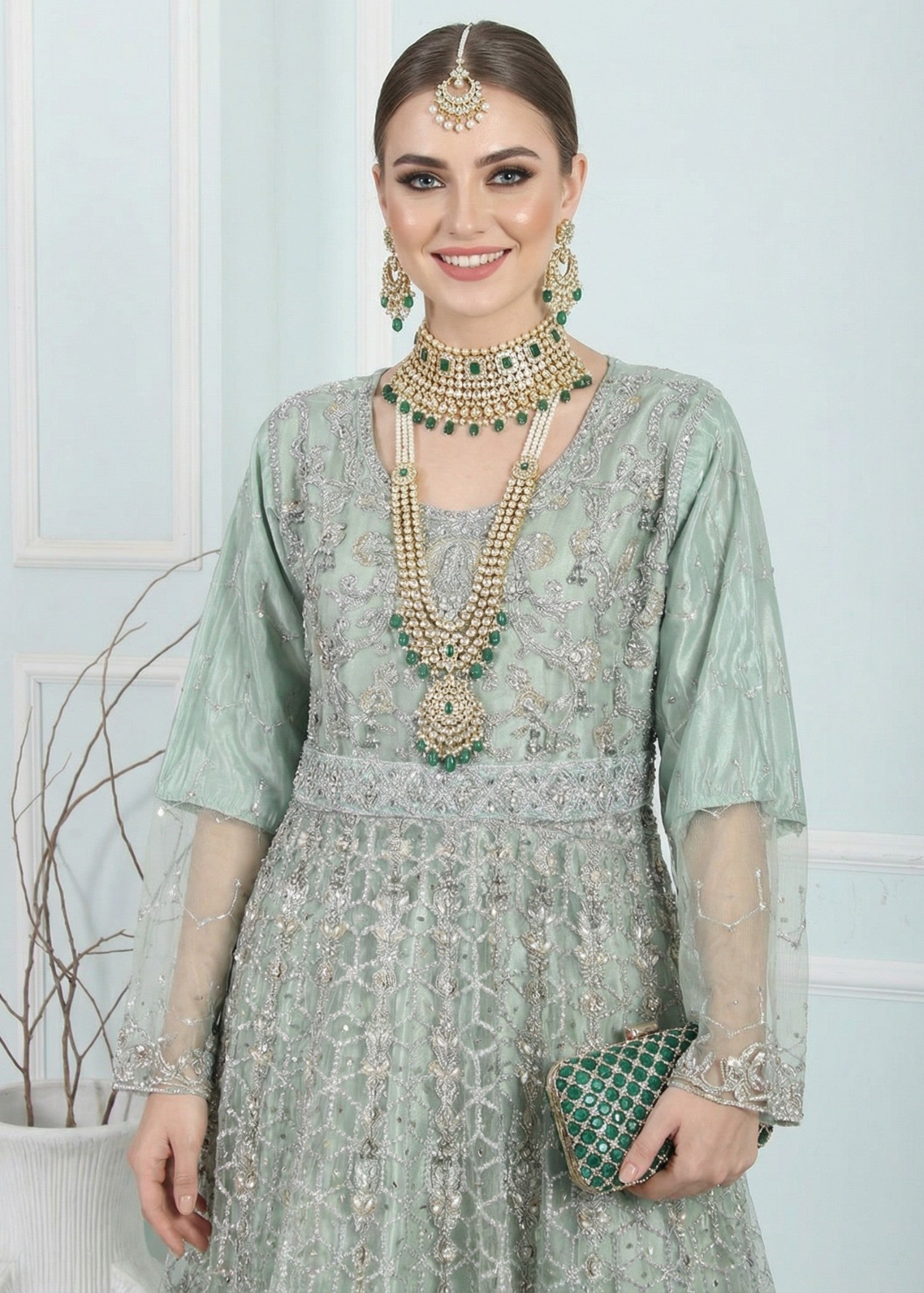 net Maxi in Moss green