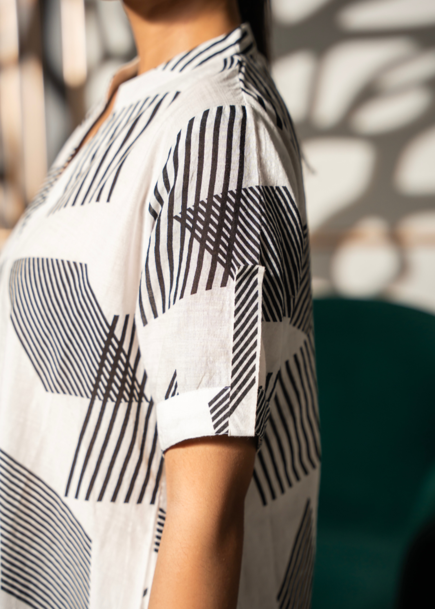lawn Kaftan in White