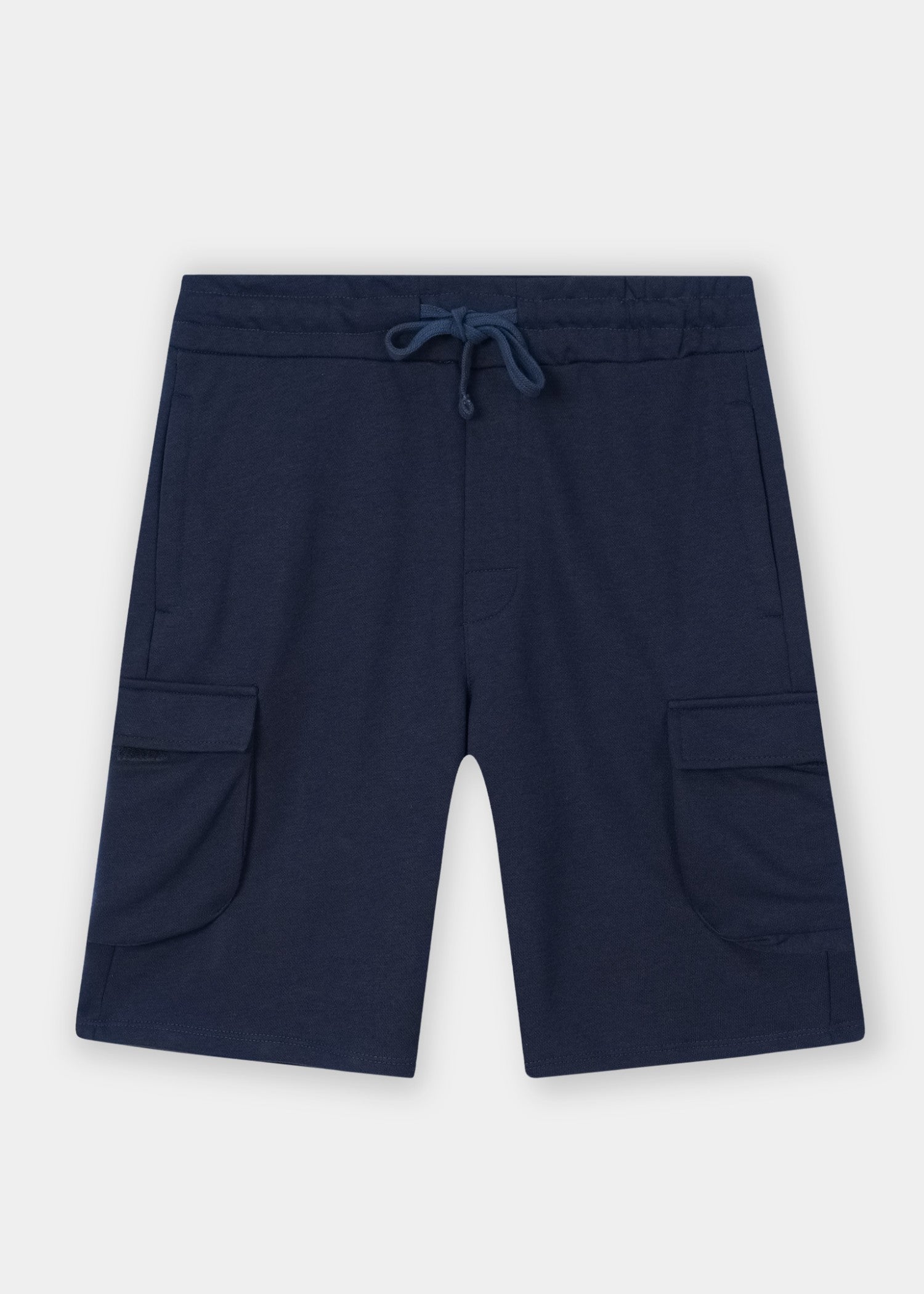 interlock knit Shorts in Navy blue