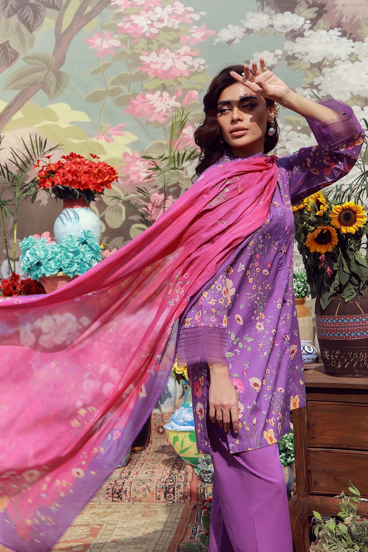 Mirha Lawn – Lavender Whisper