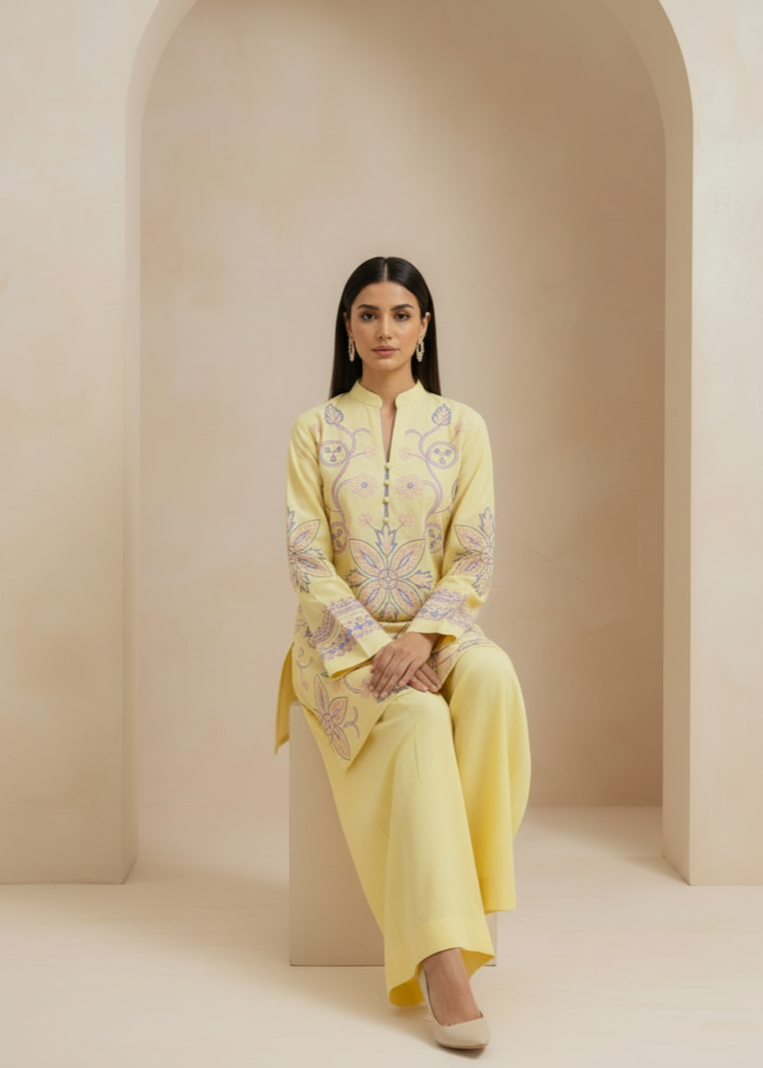 cotton Co Ord Sets in Yellow