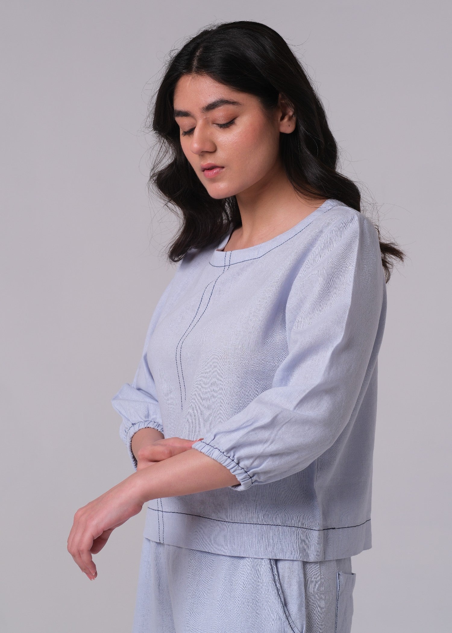 cotton Co Ord Sets in Sky blue