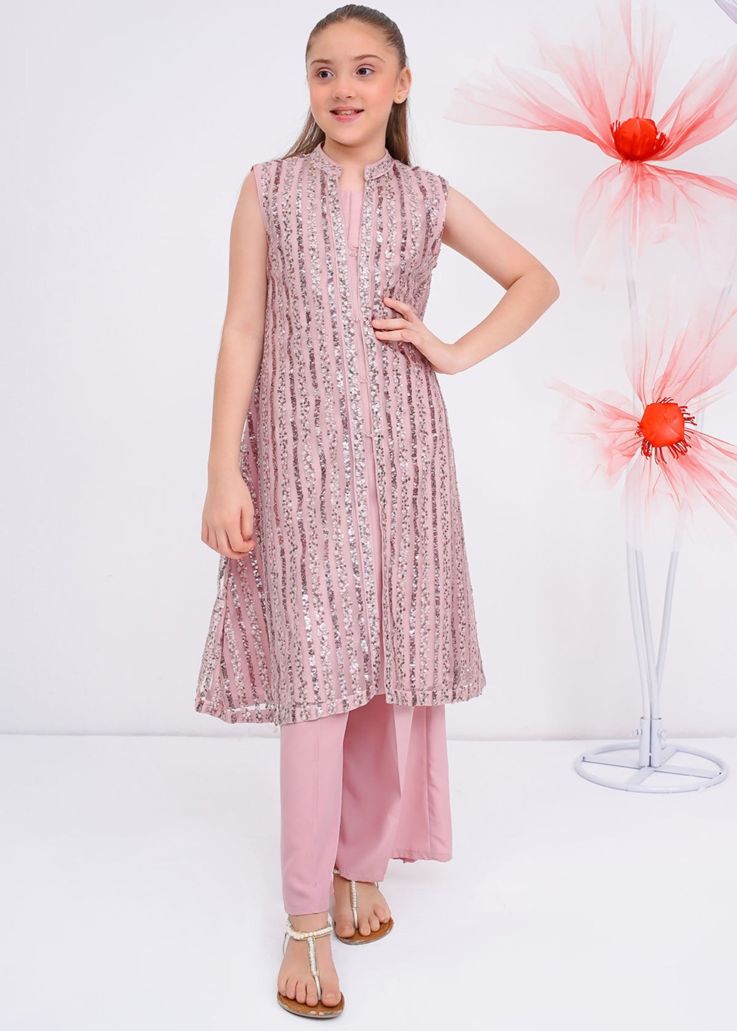 net Gown in Pink