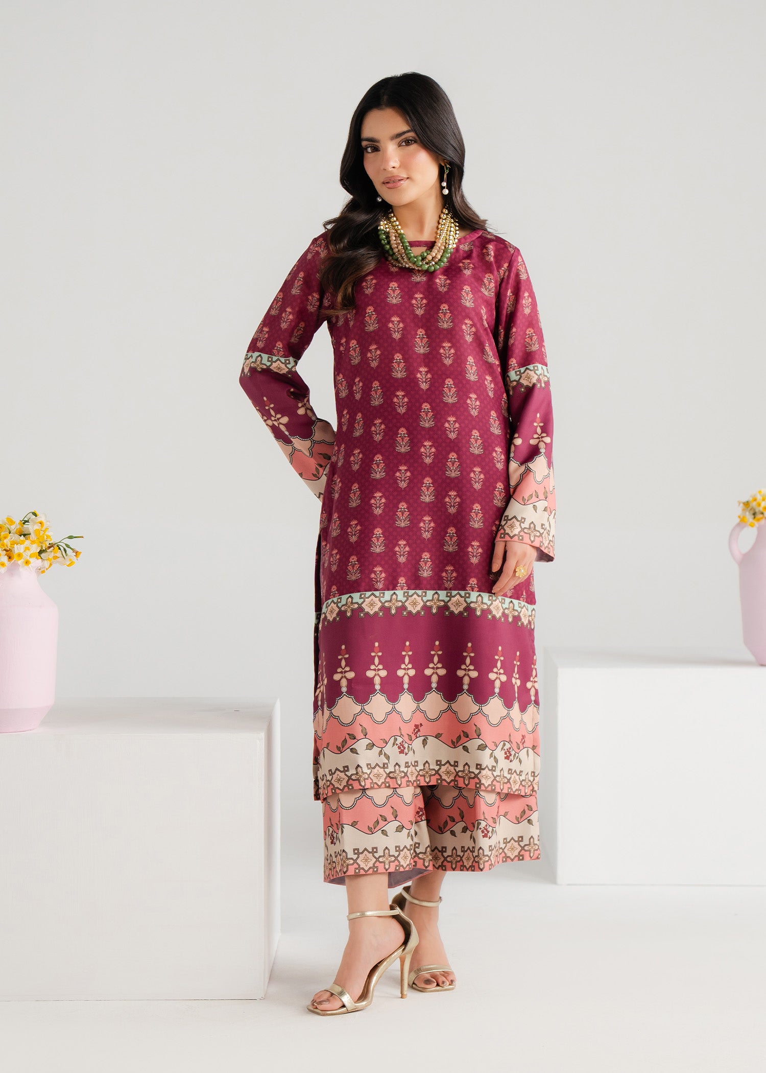 lawn Co Ord Sets in Raspberry