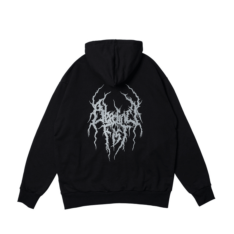 Dark Rock Reflective Flame Print Hoodie Men'S Sports Cardigan