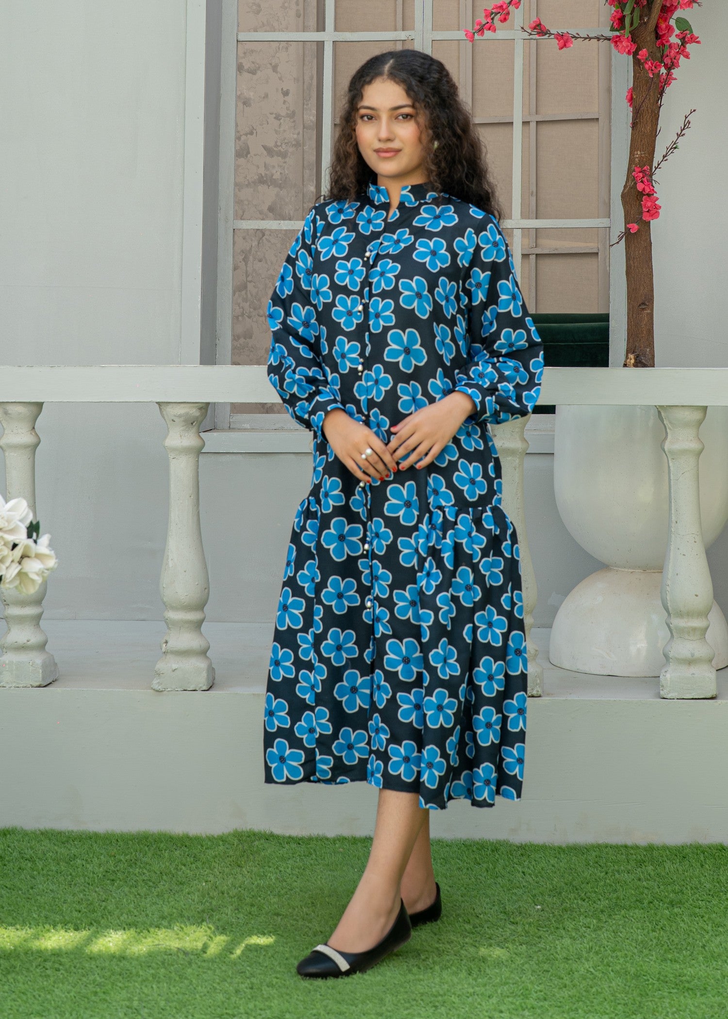 silk Maxi in Blue