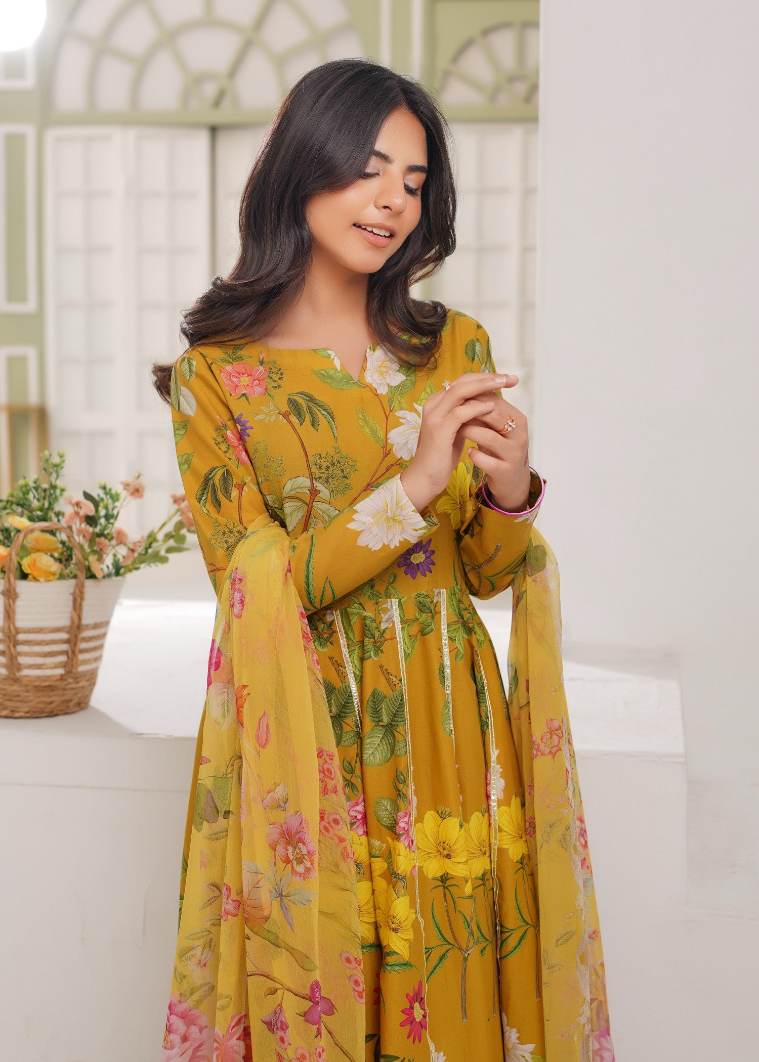 lawn Maxi in Mustard