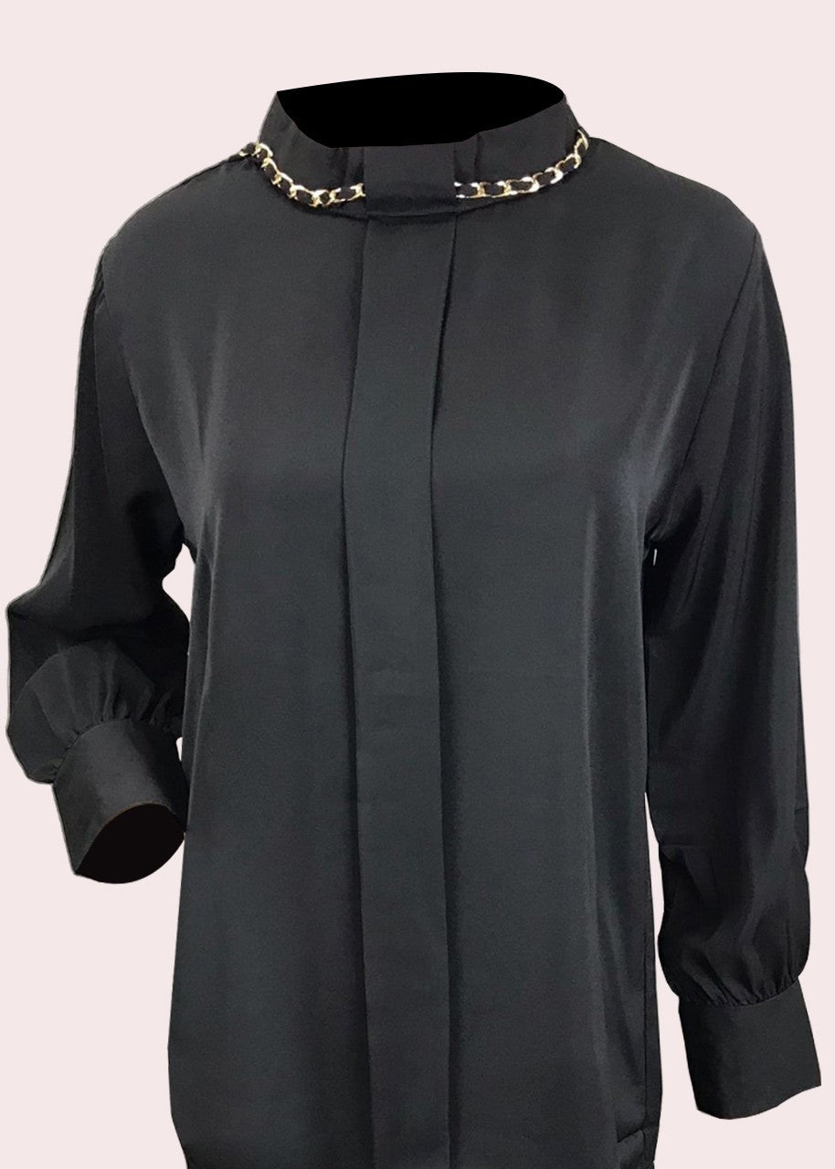 rayon Tunic in Black