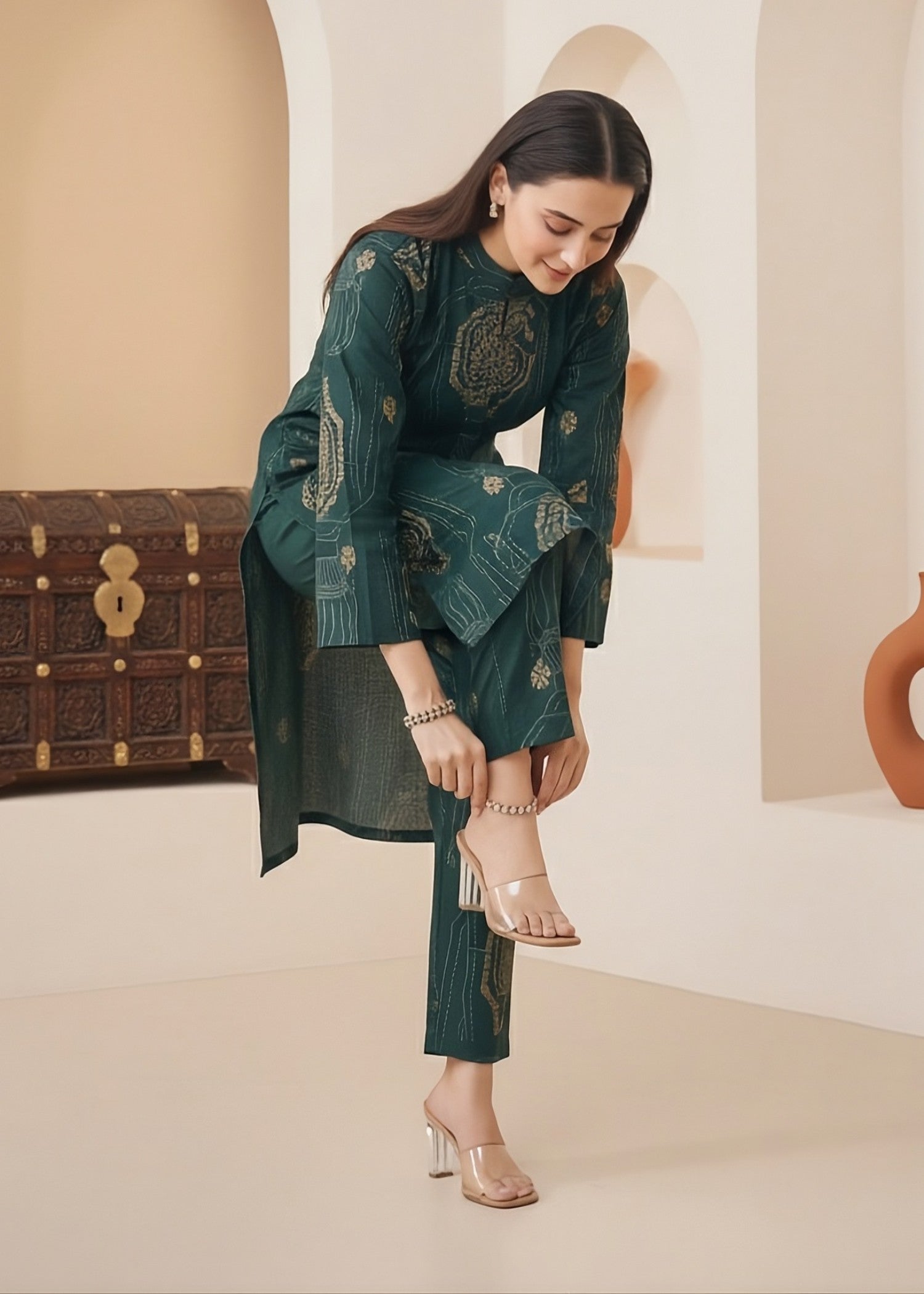 linen Co Ord Sets in Green