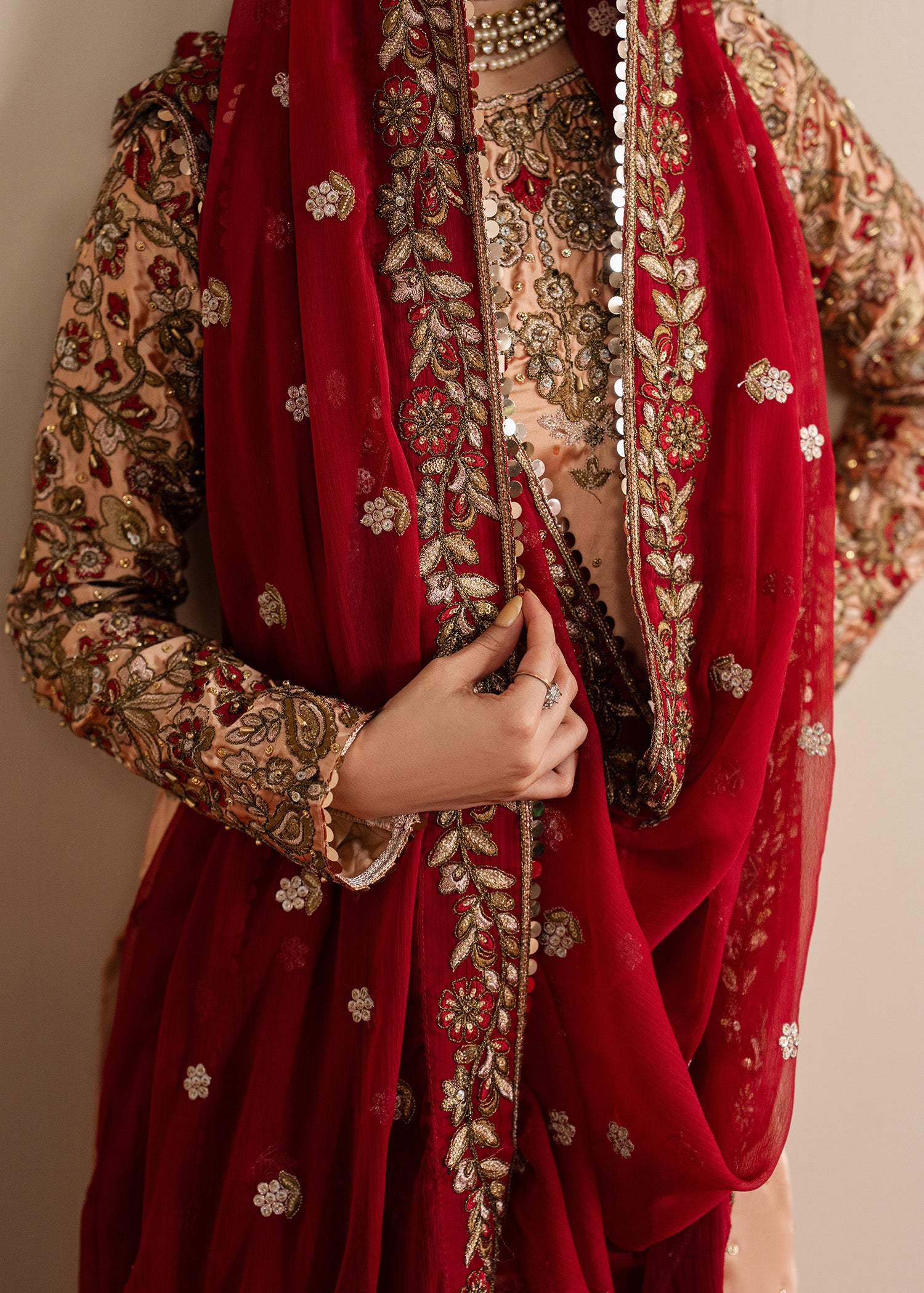 charmuse/shamooz Kurta Set in Peach orange