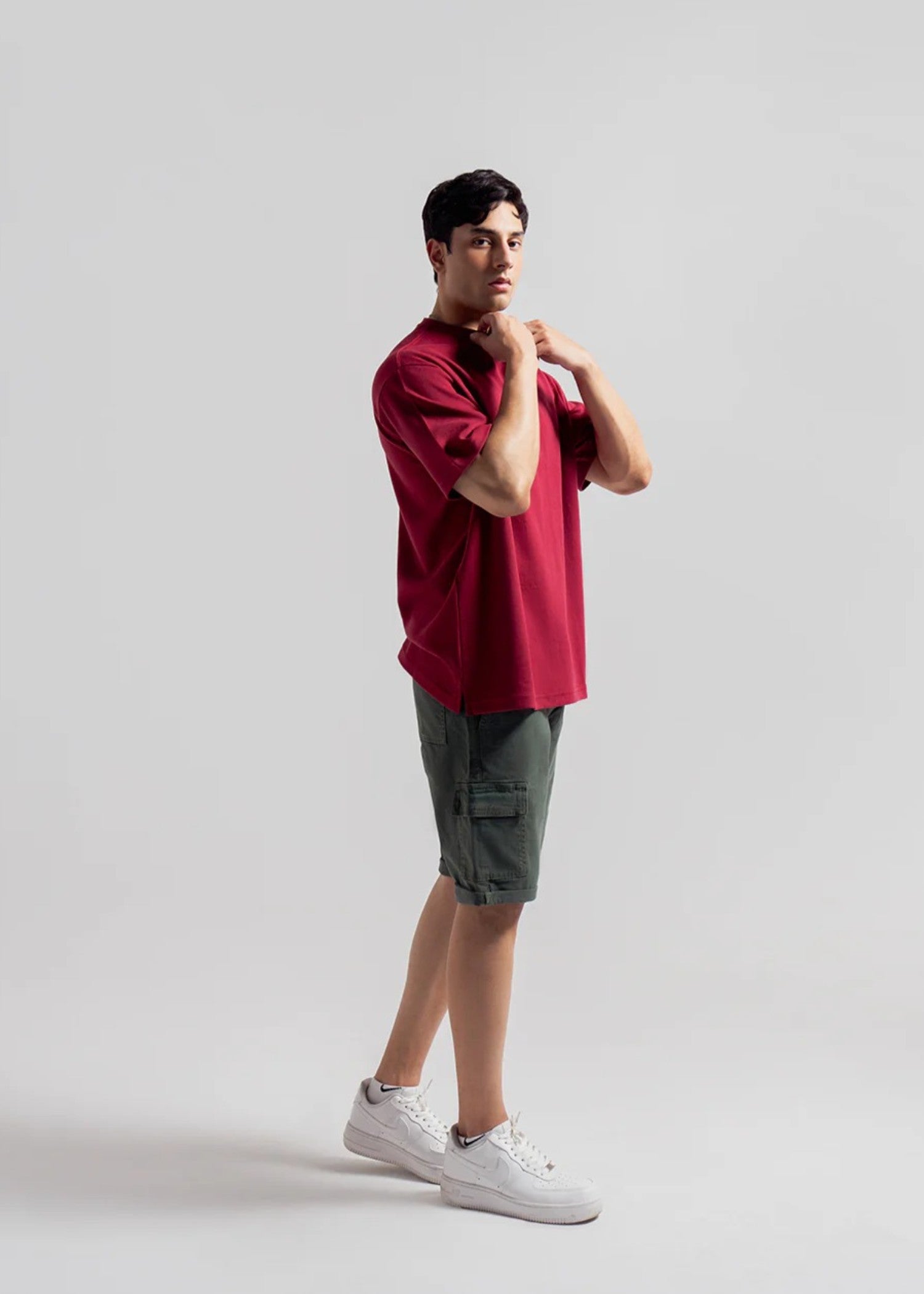 cotton Shorts in Sage green