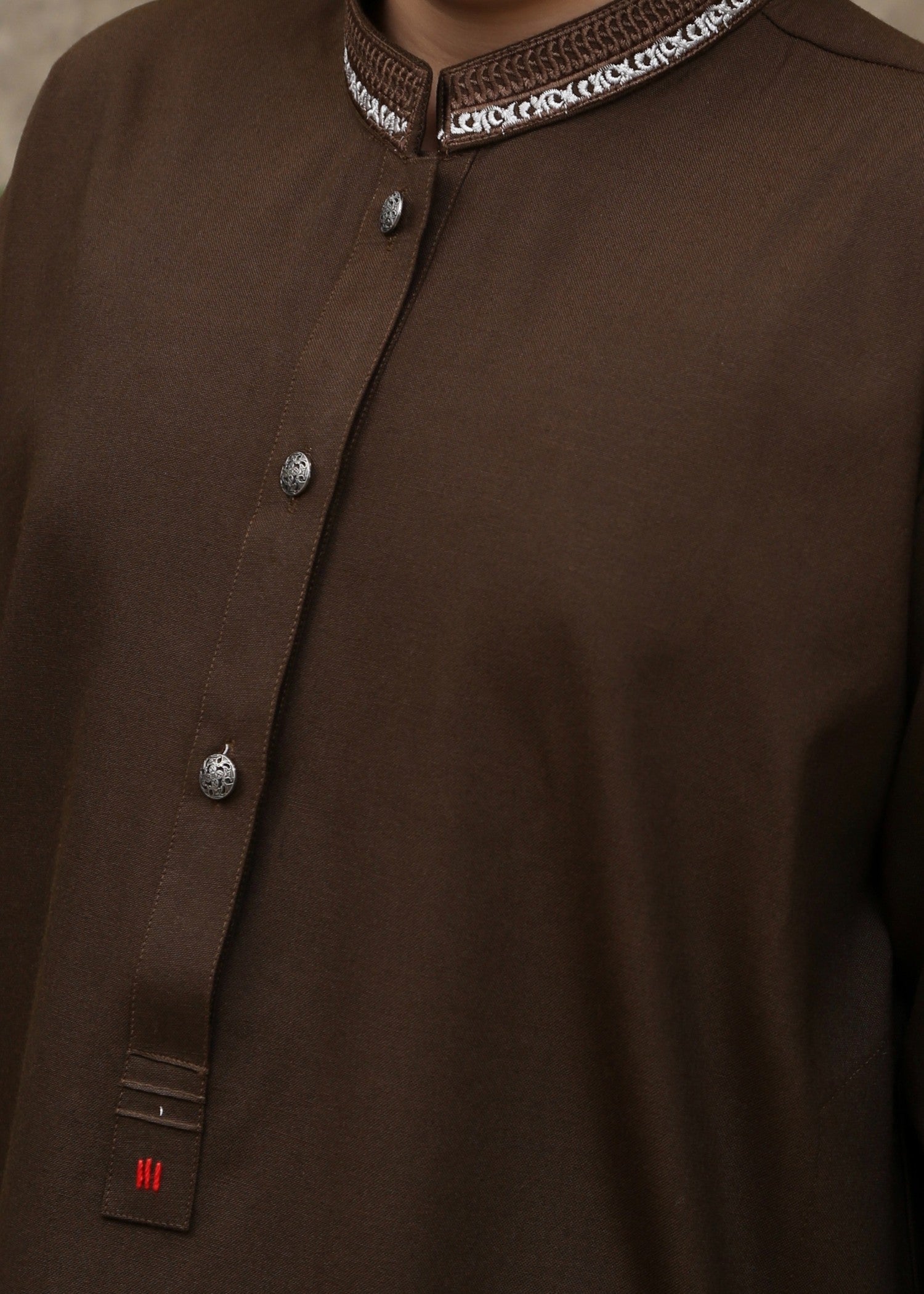 wash & wear Kurta in Brown