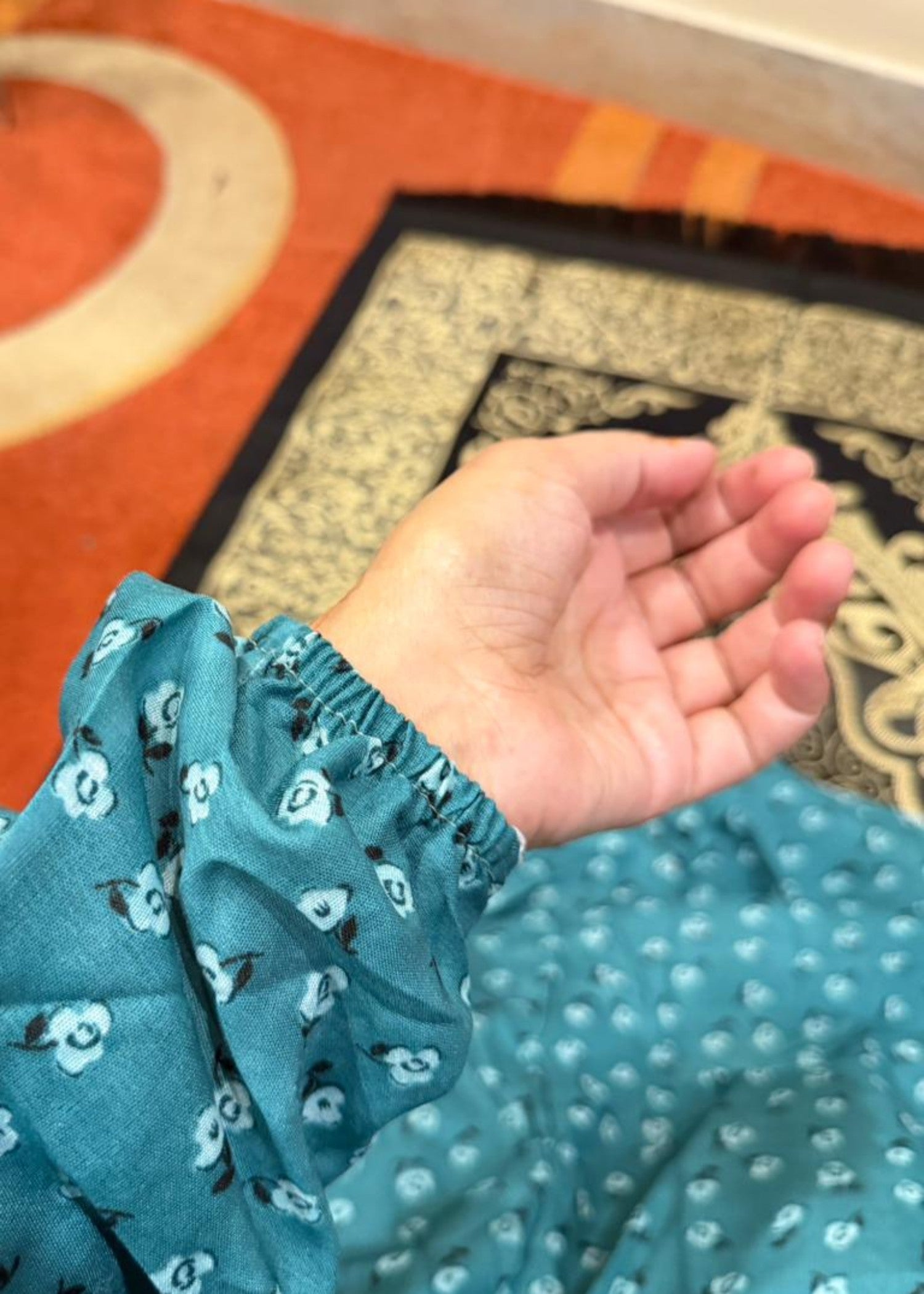 lawn Chaddar in Teal