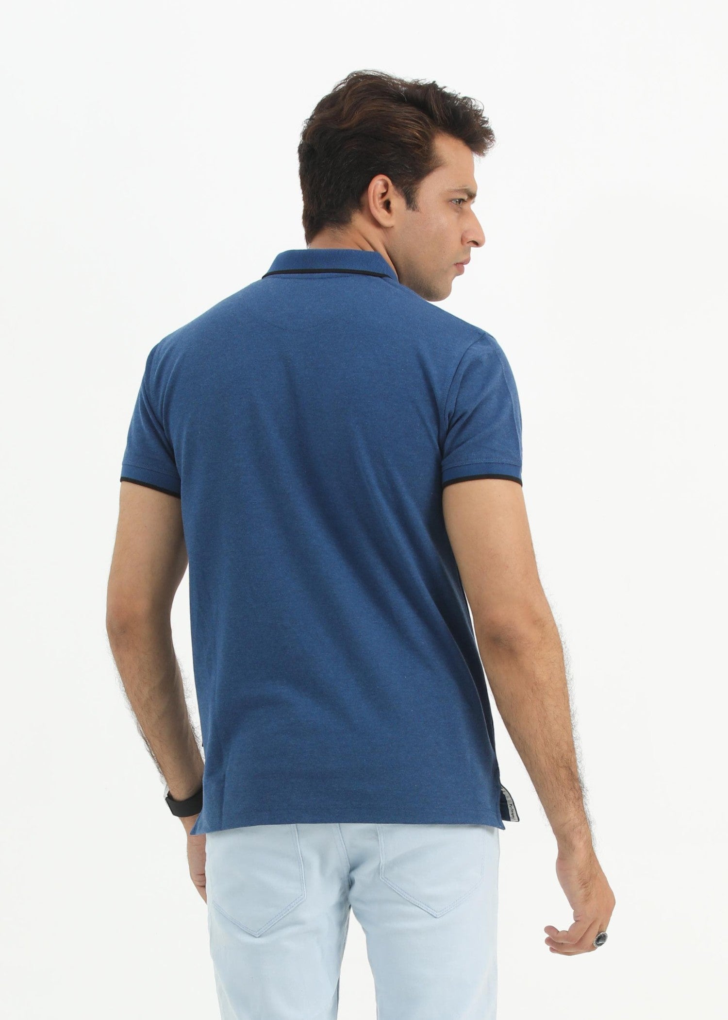 porque/pique Polo Shirt in Blue