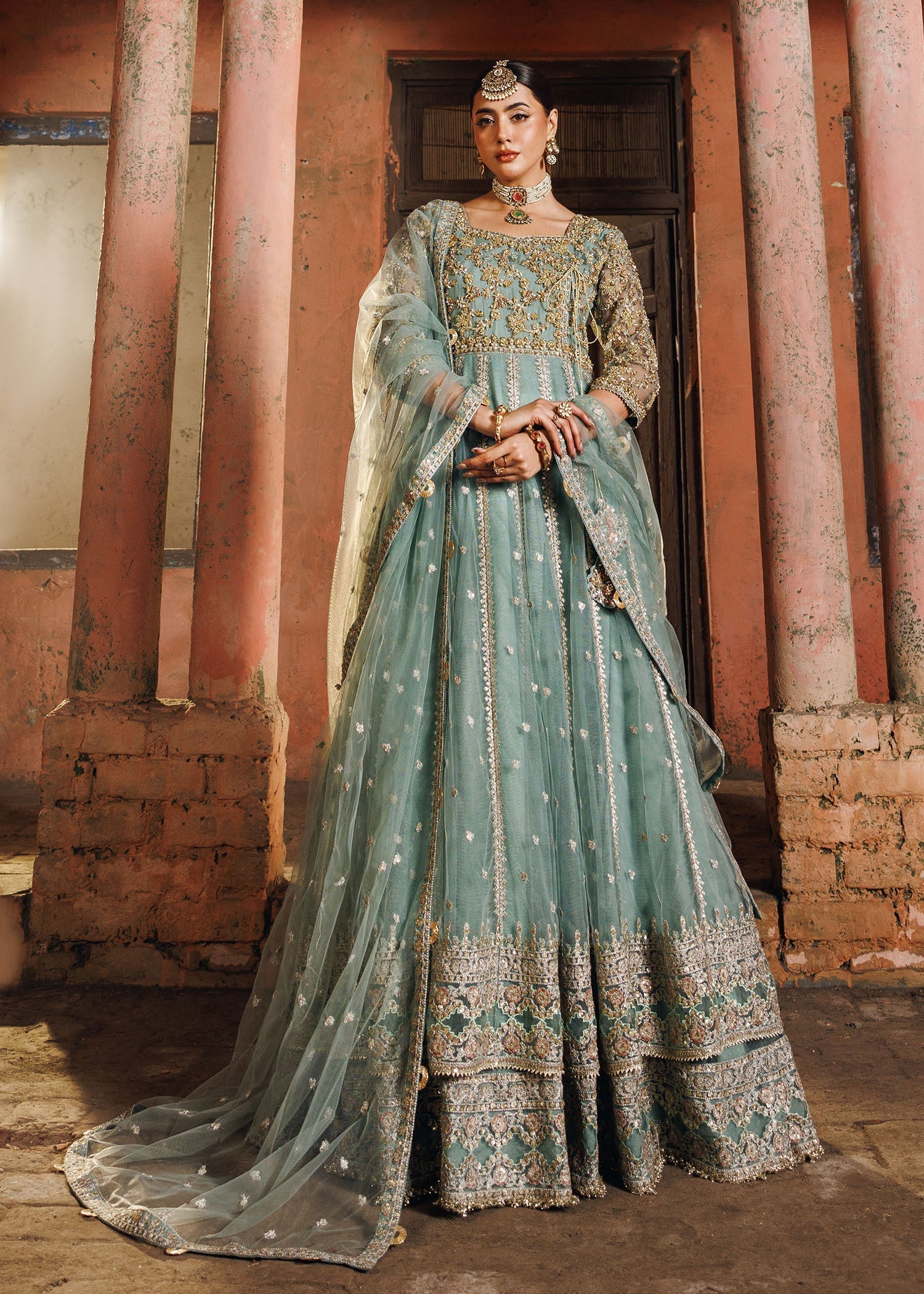 net Maxi in Pastel green
