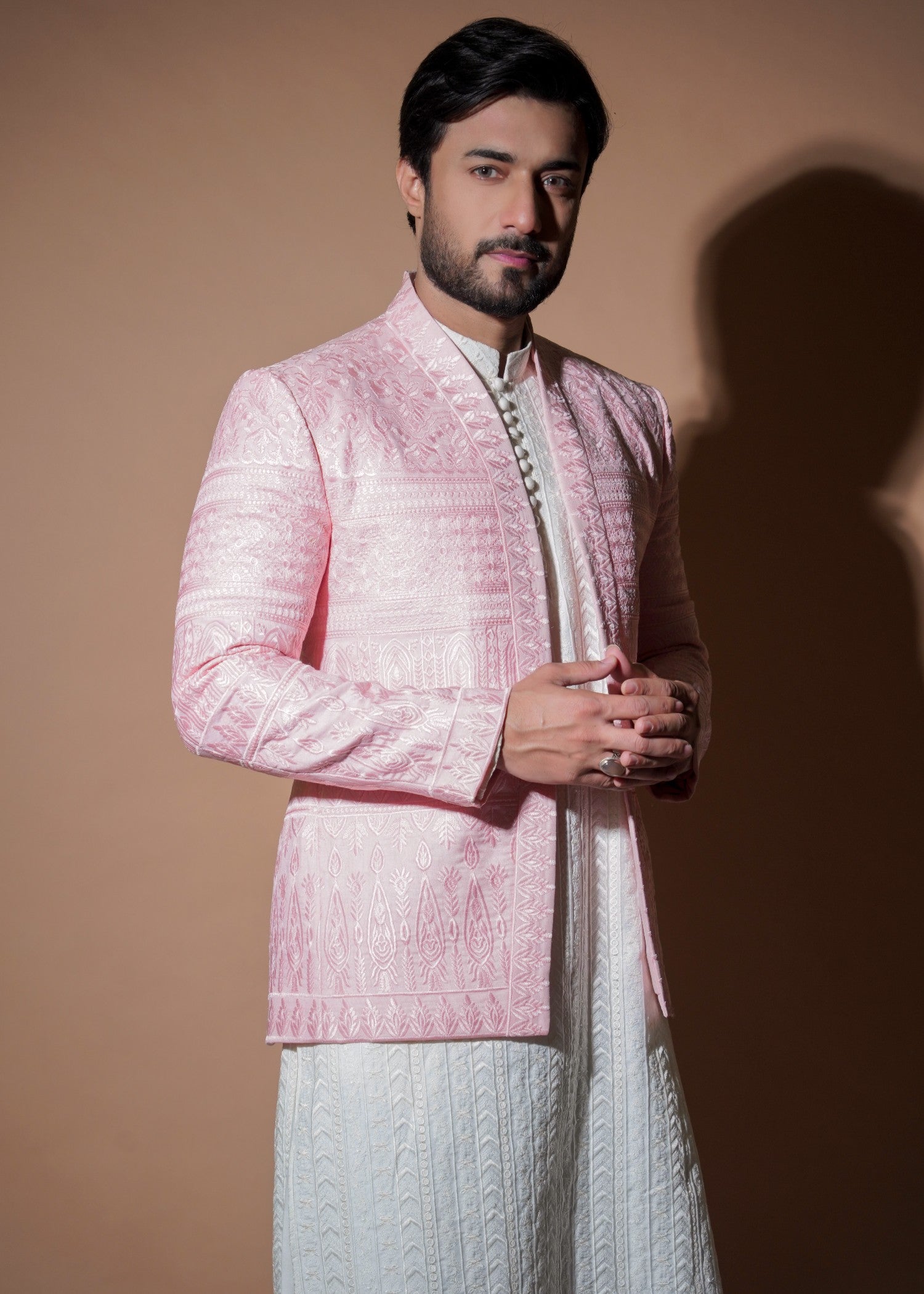 tropical Prince Coat in Blush pink
