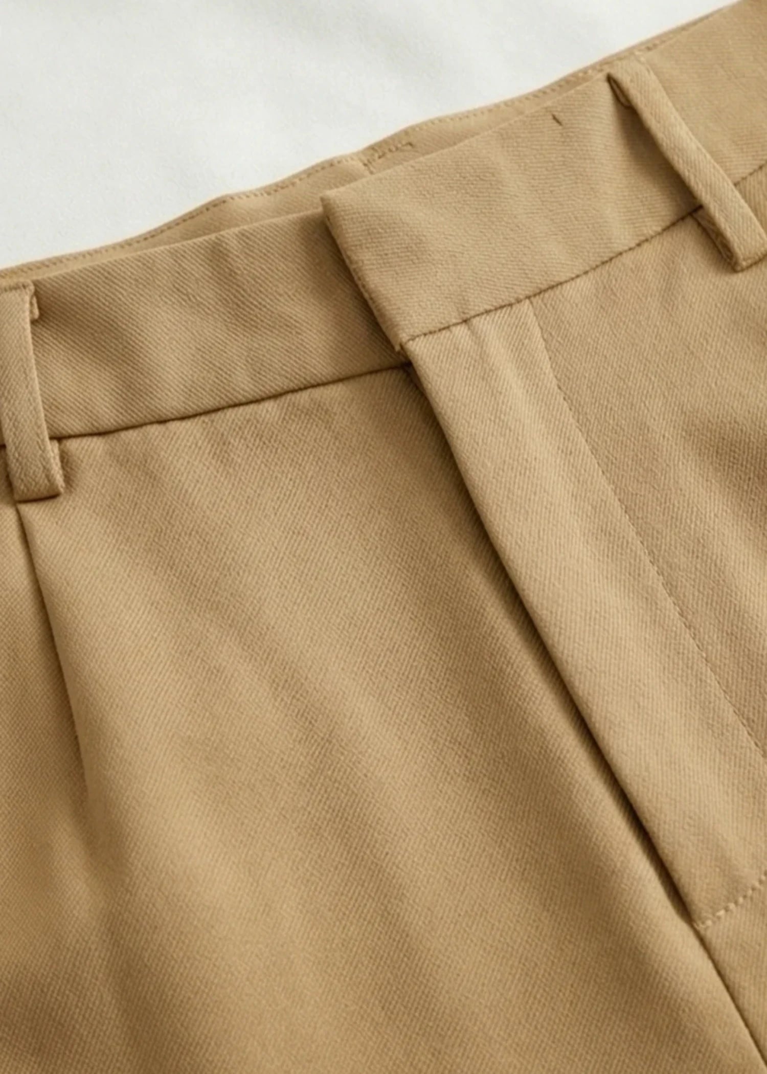 polyester Pants in Tan brown