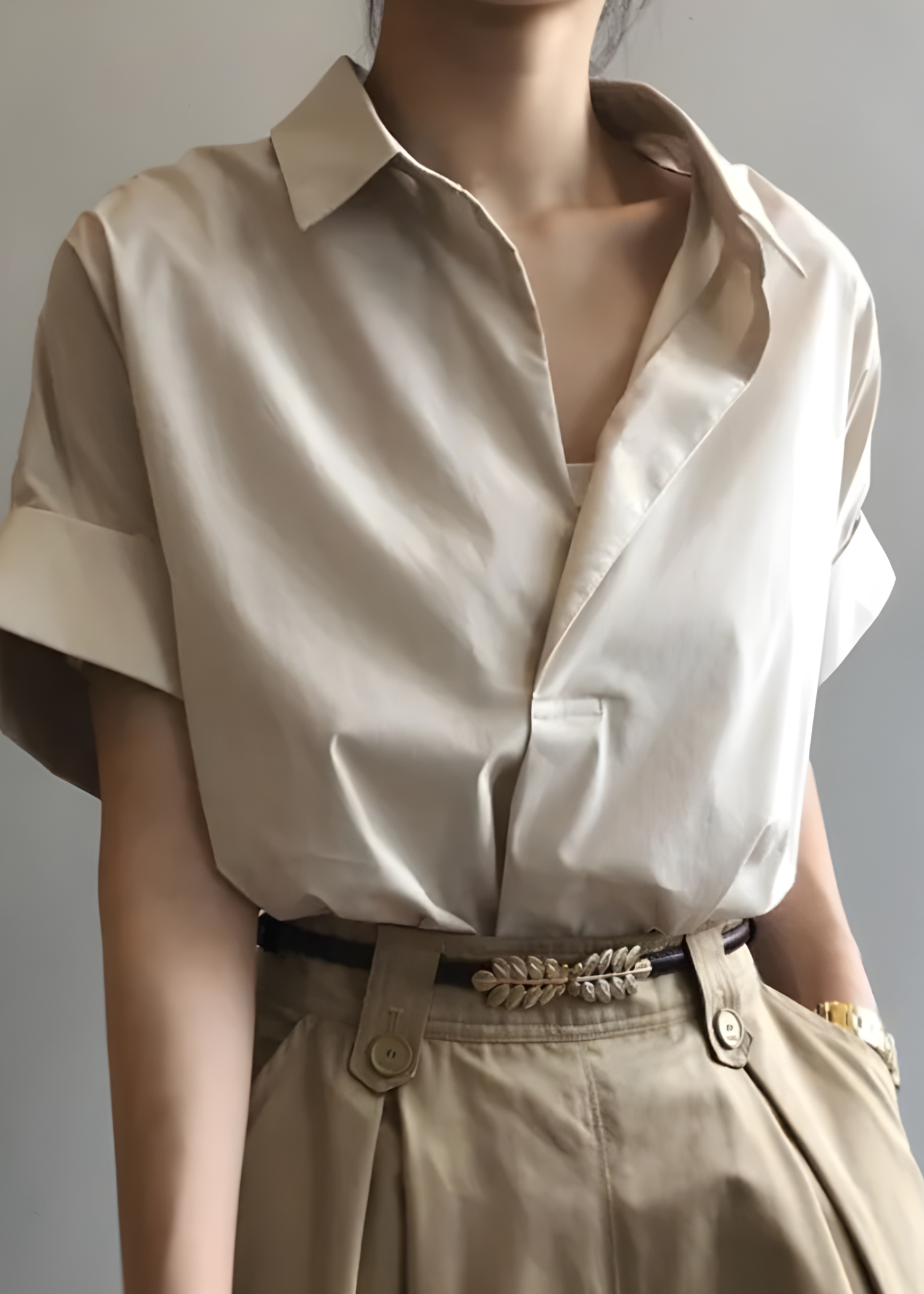 cotton Top in Khaki brown