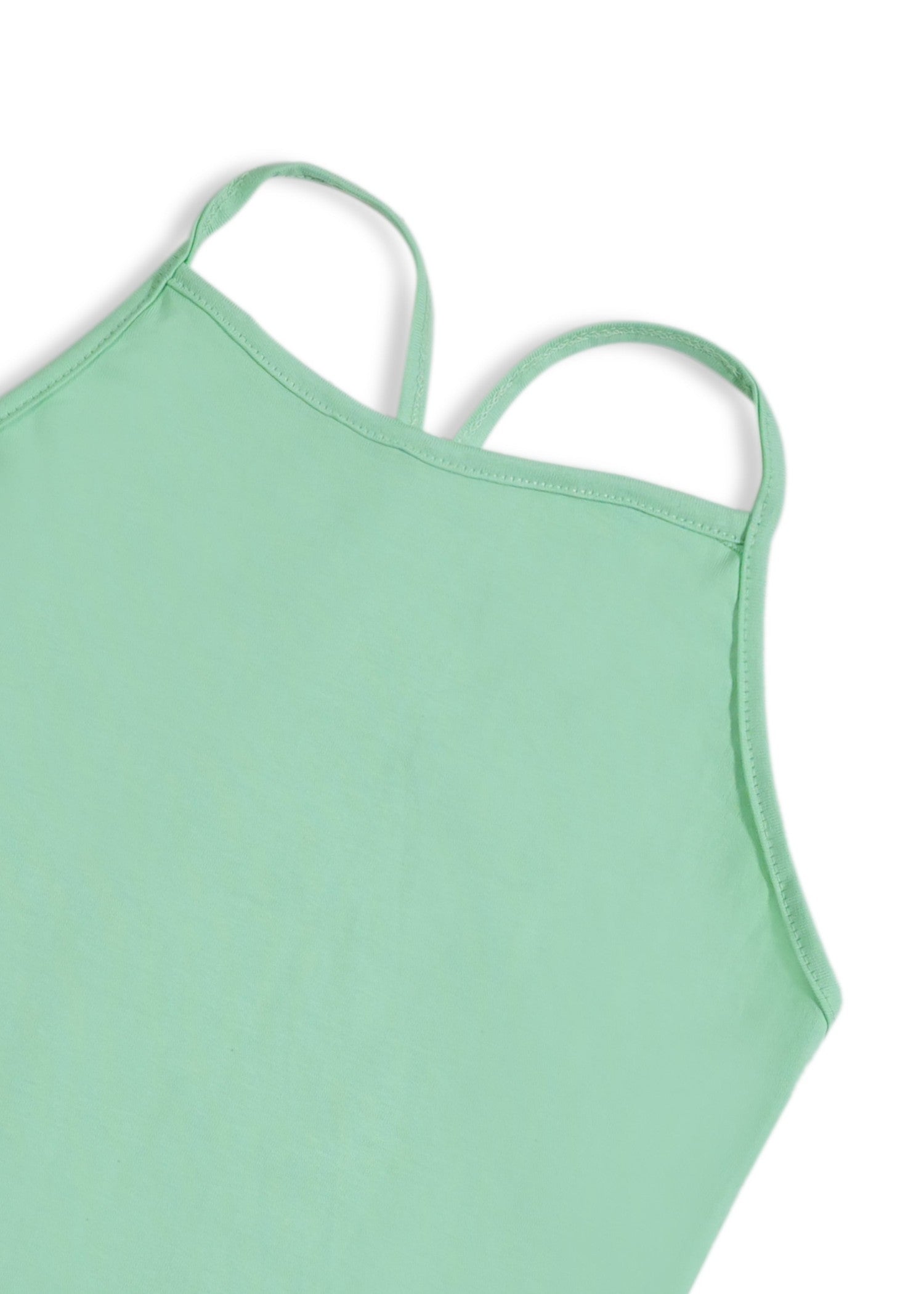 cotton jersey Tank Top in Pastel green