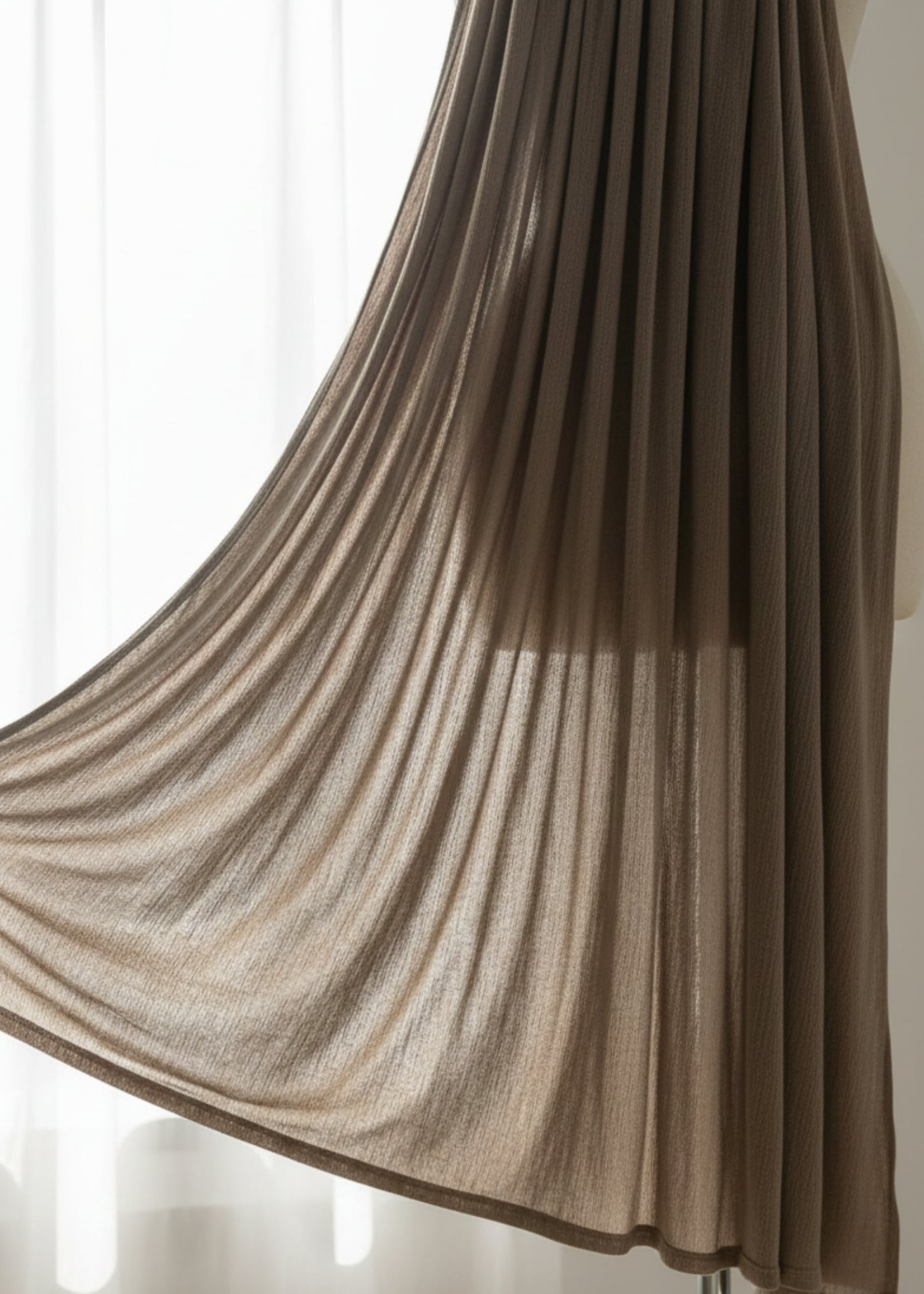 cotton jersey Hijab in Bistre brown