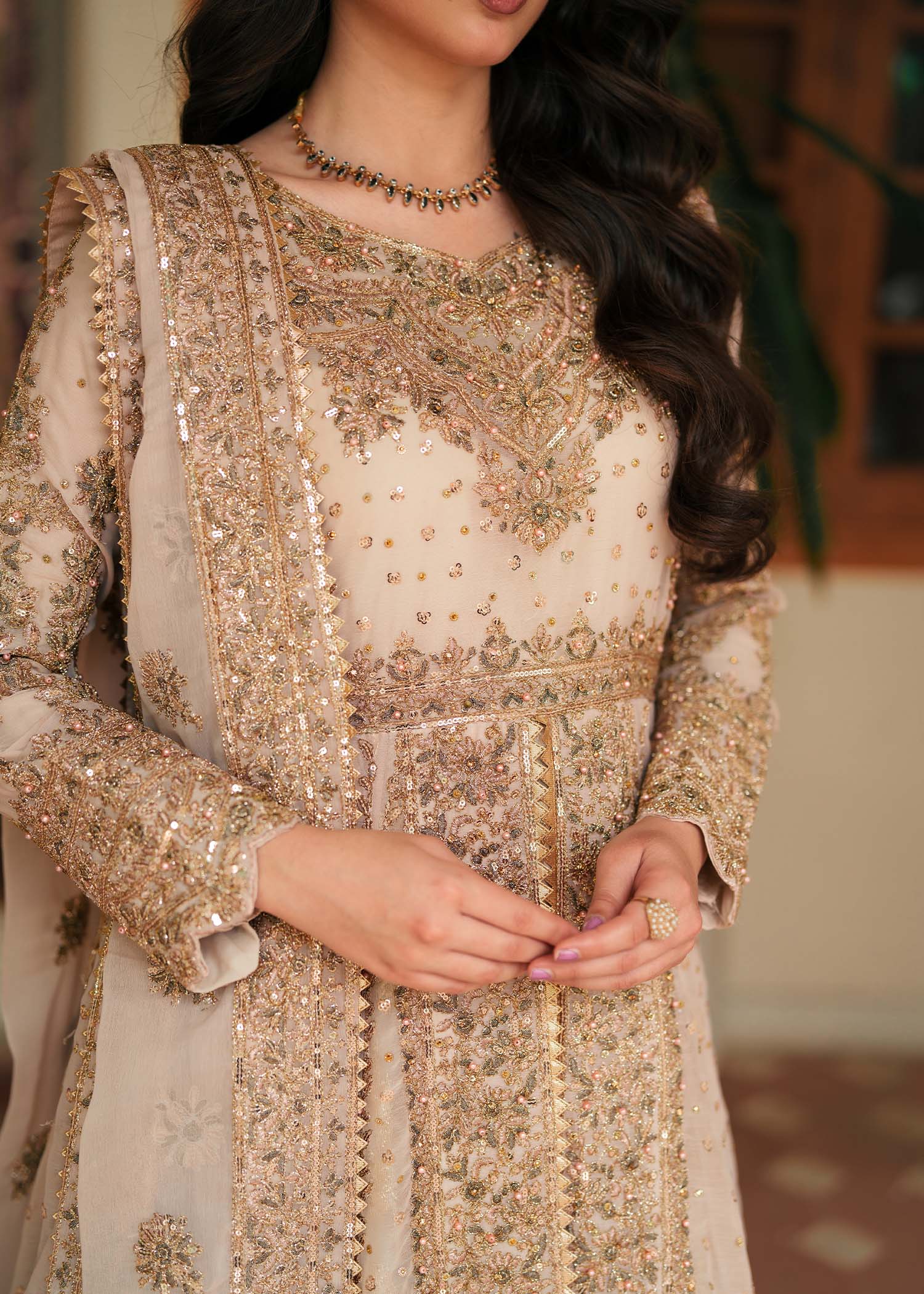 chiffon Maxi in Gold