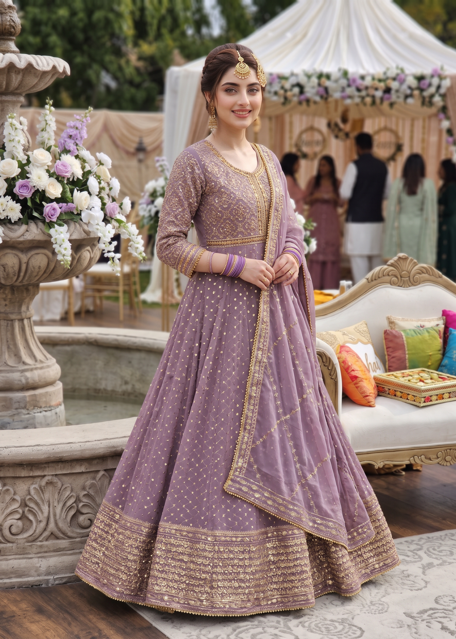 chiffon Maxi in Mauve