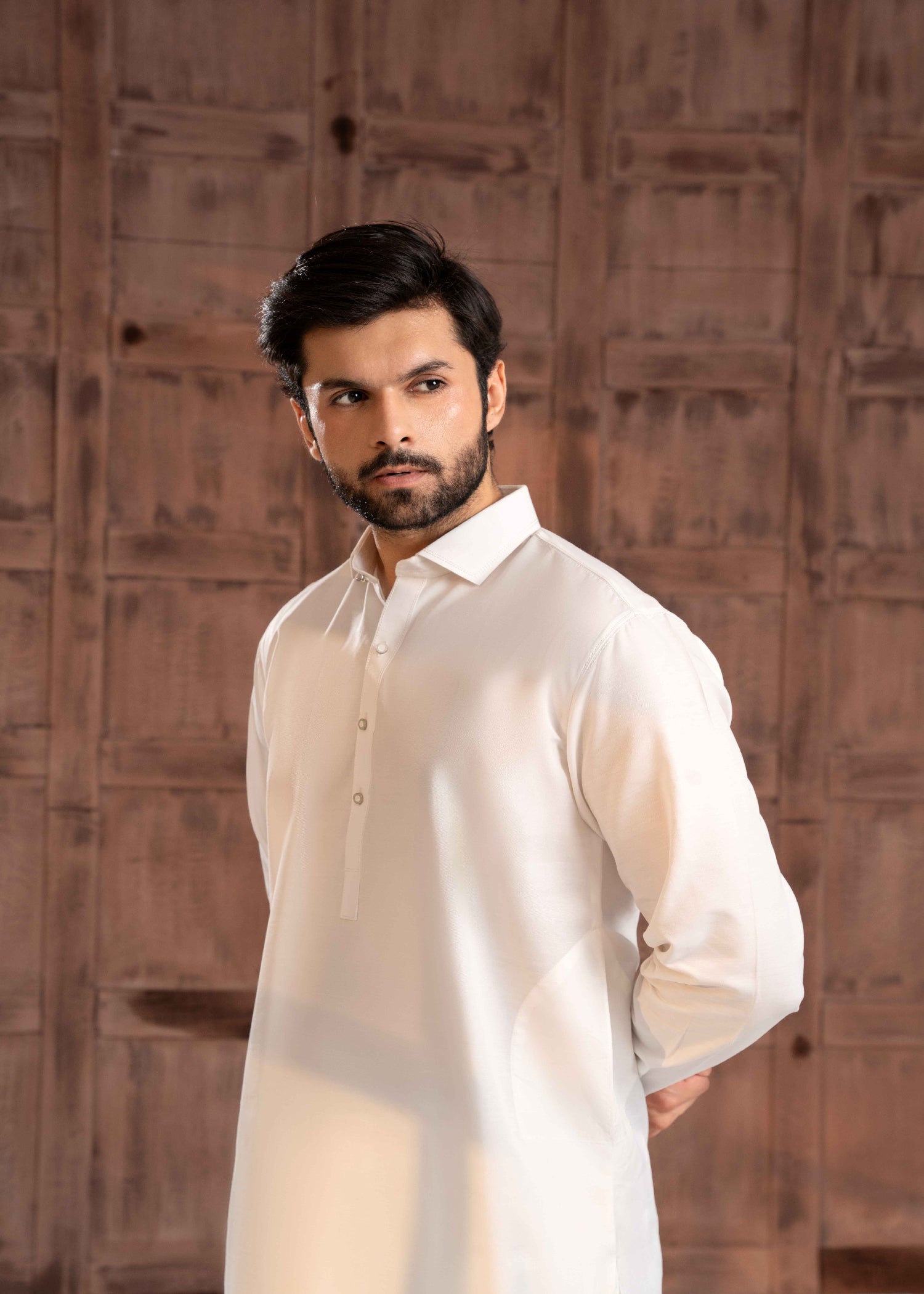 cotton Shalwar Kameez in White