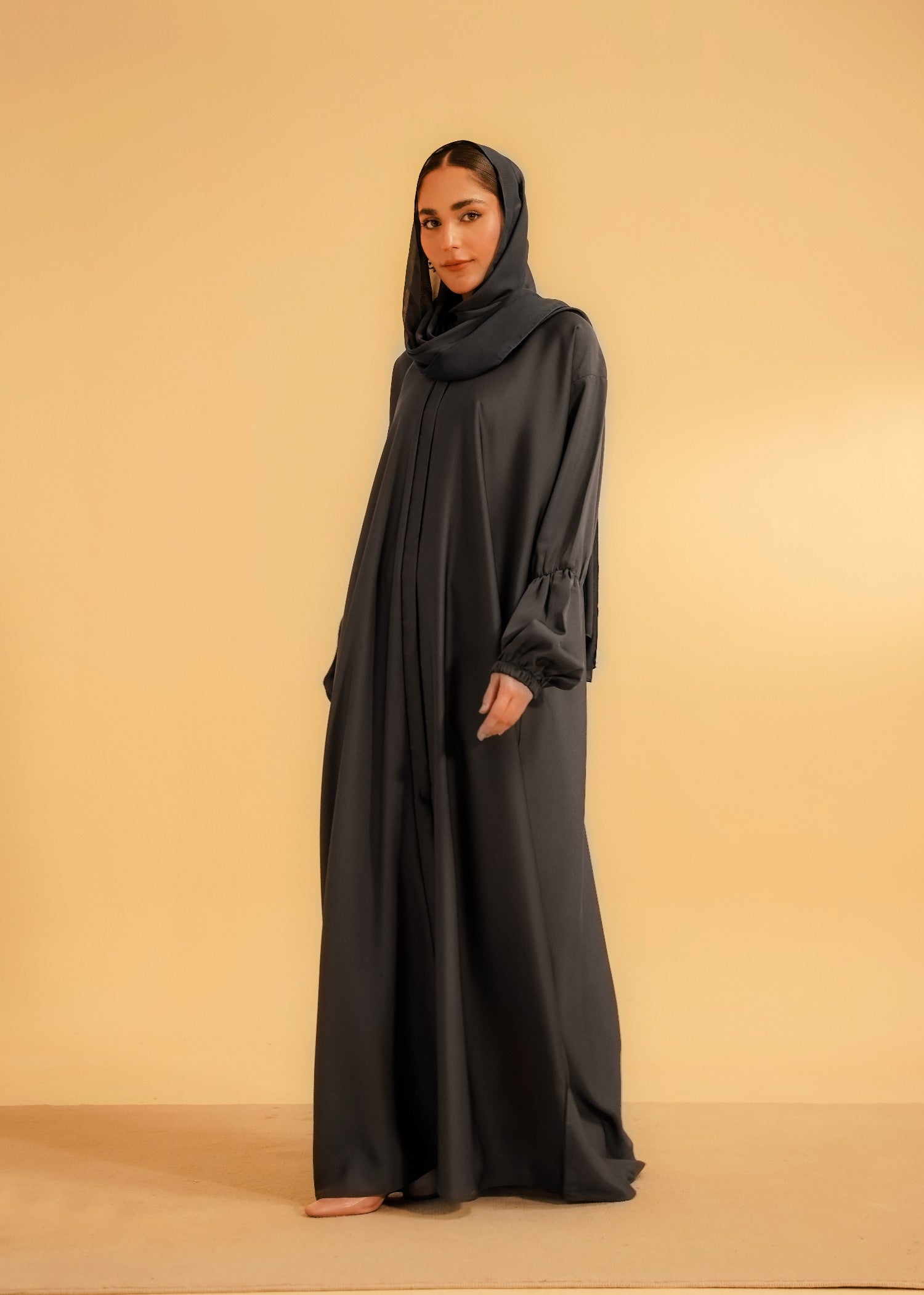 nidha Abaya in Graphite