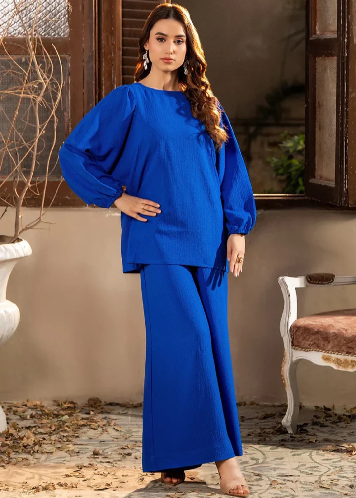 seersucker Co ord Sets in Blue