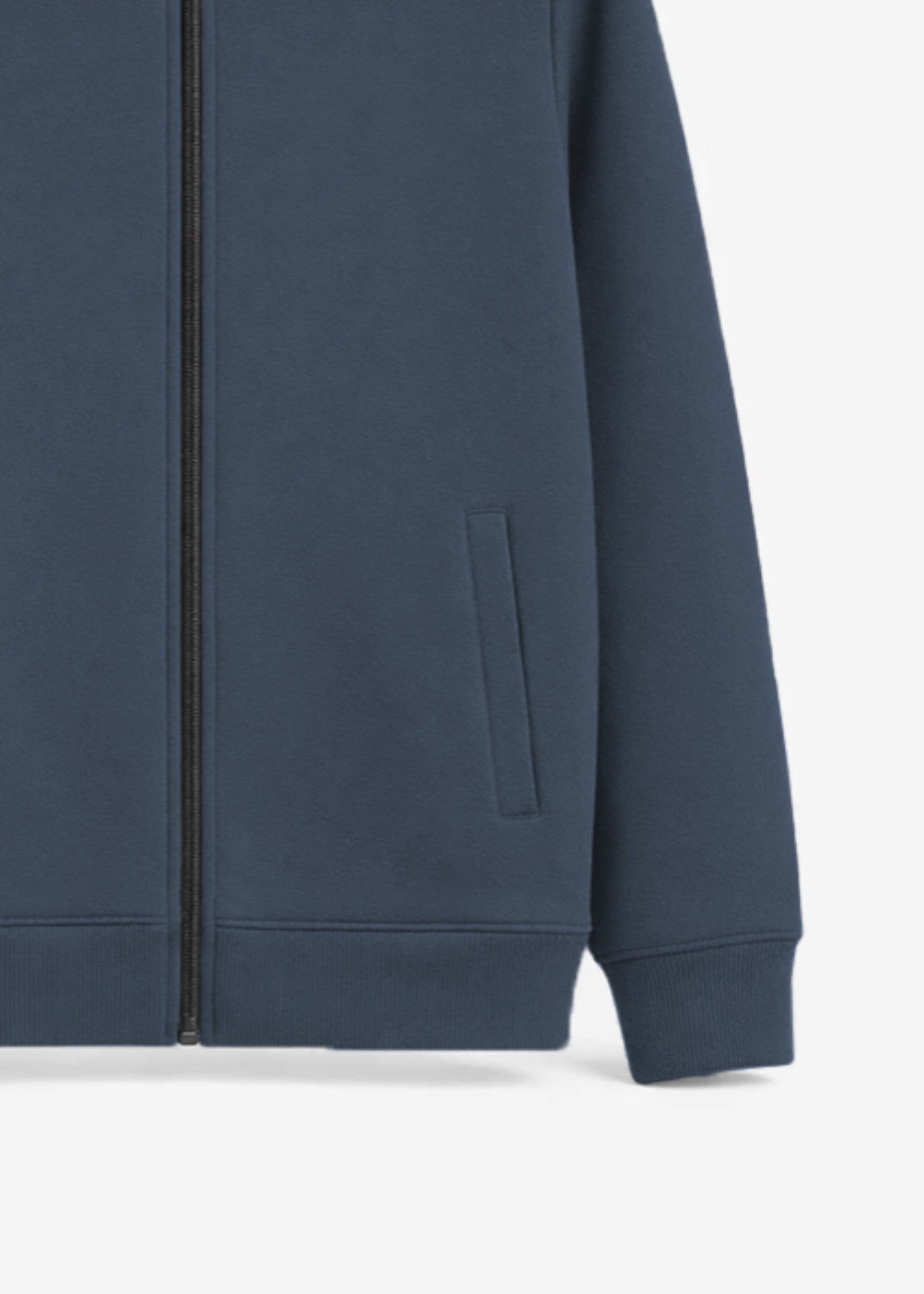 fleece Jacket in Steel blue