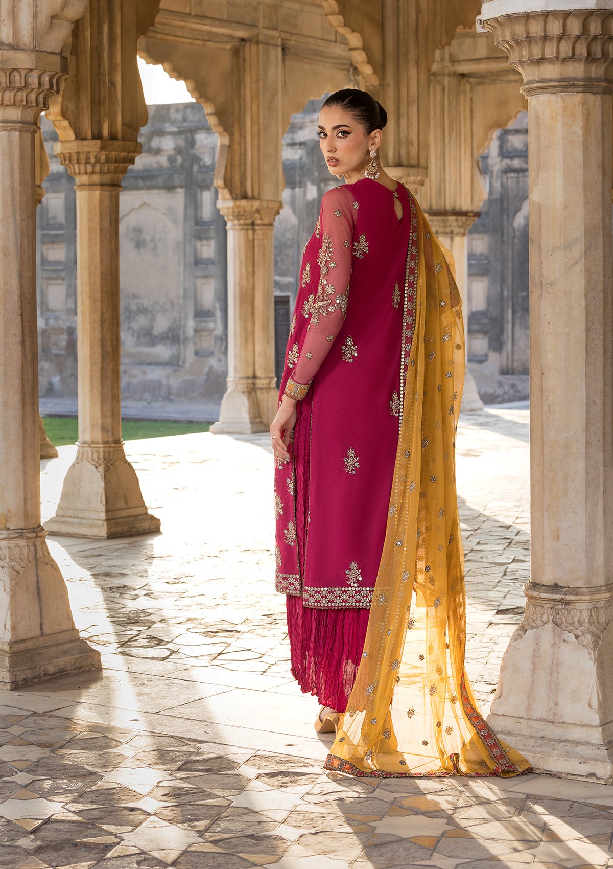 net Unstitched in Red