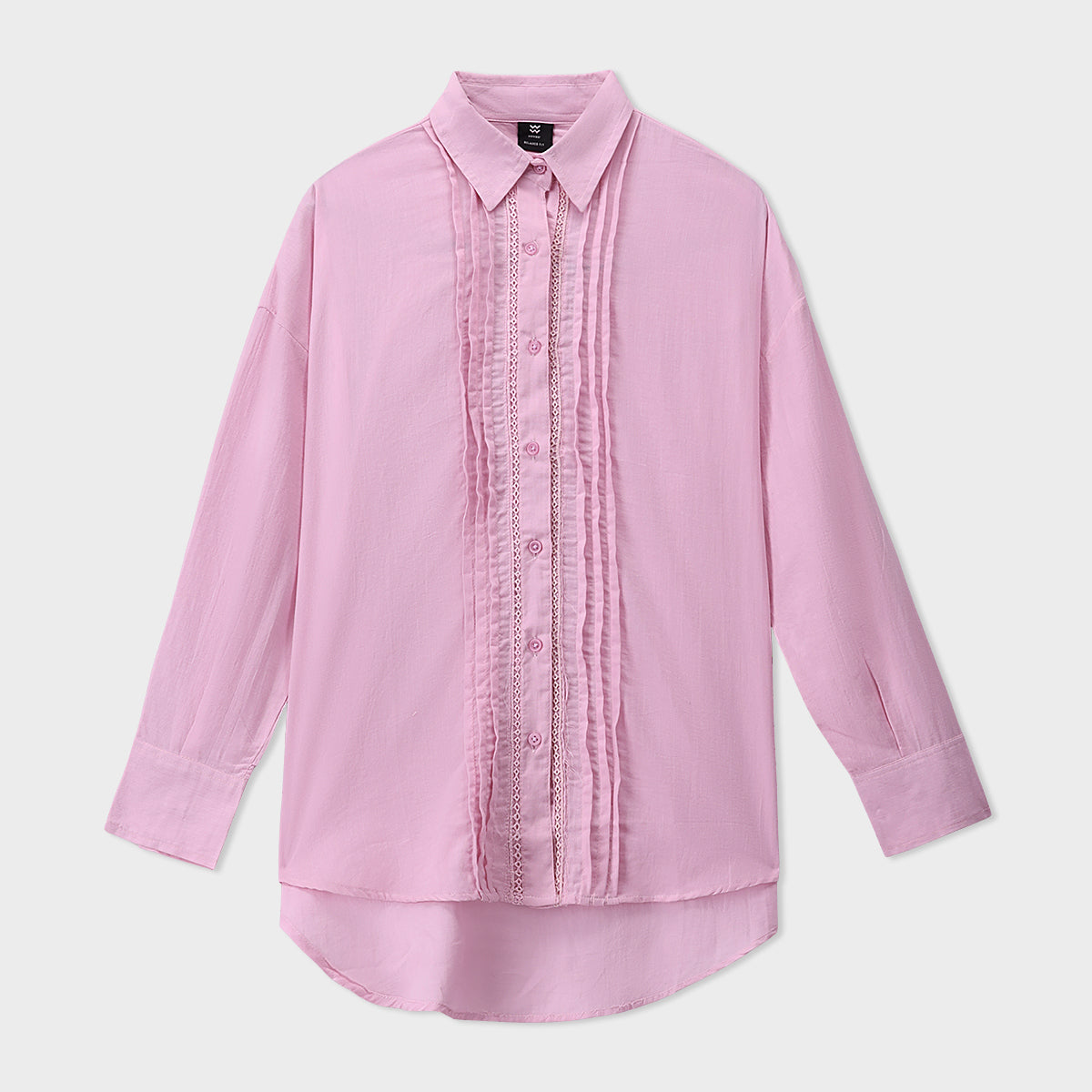 cotton dobby Top in Baby pink
