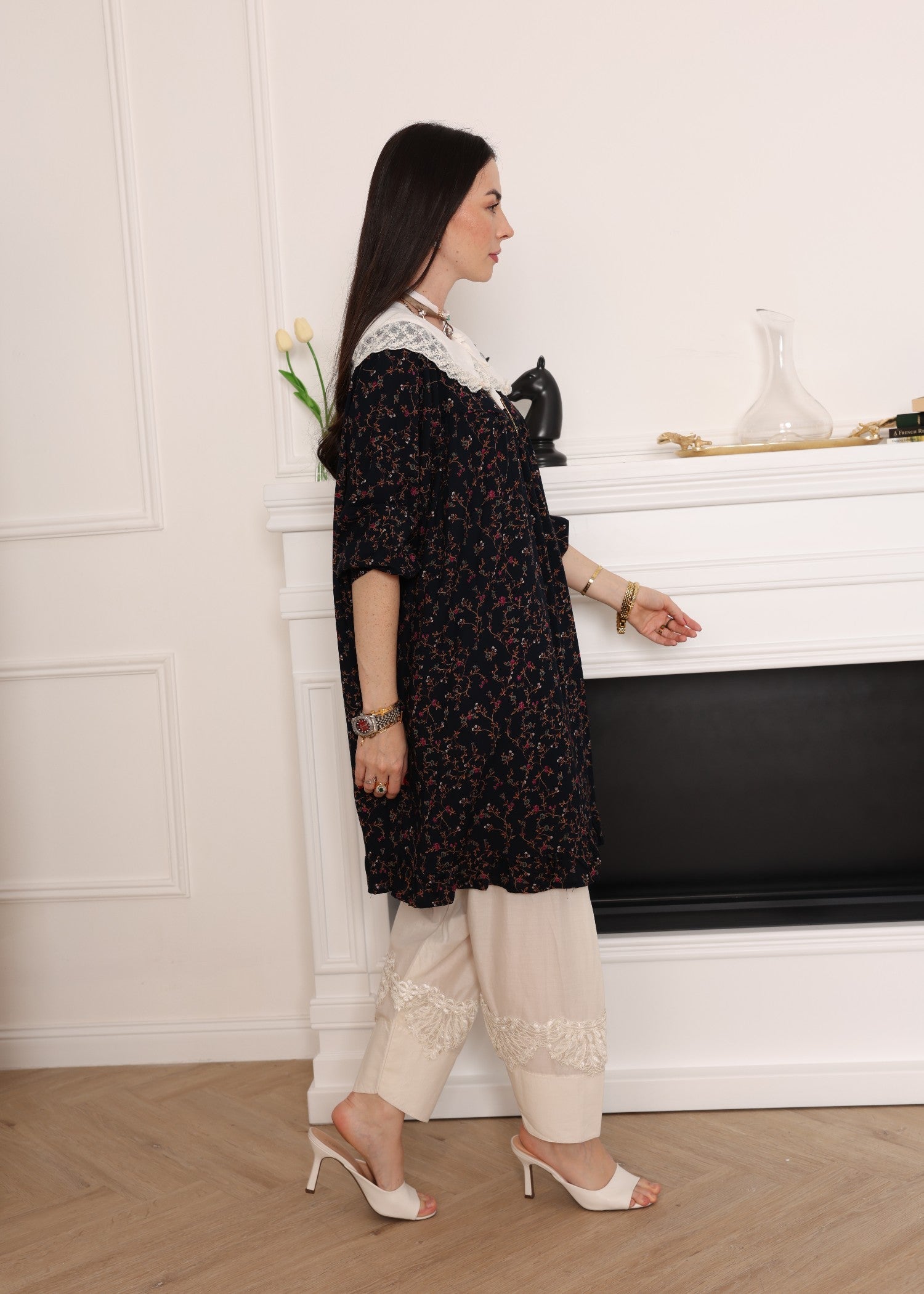 cotton Tunic in Black