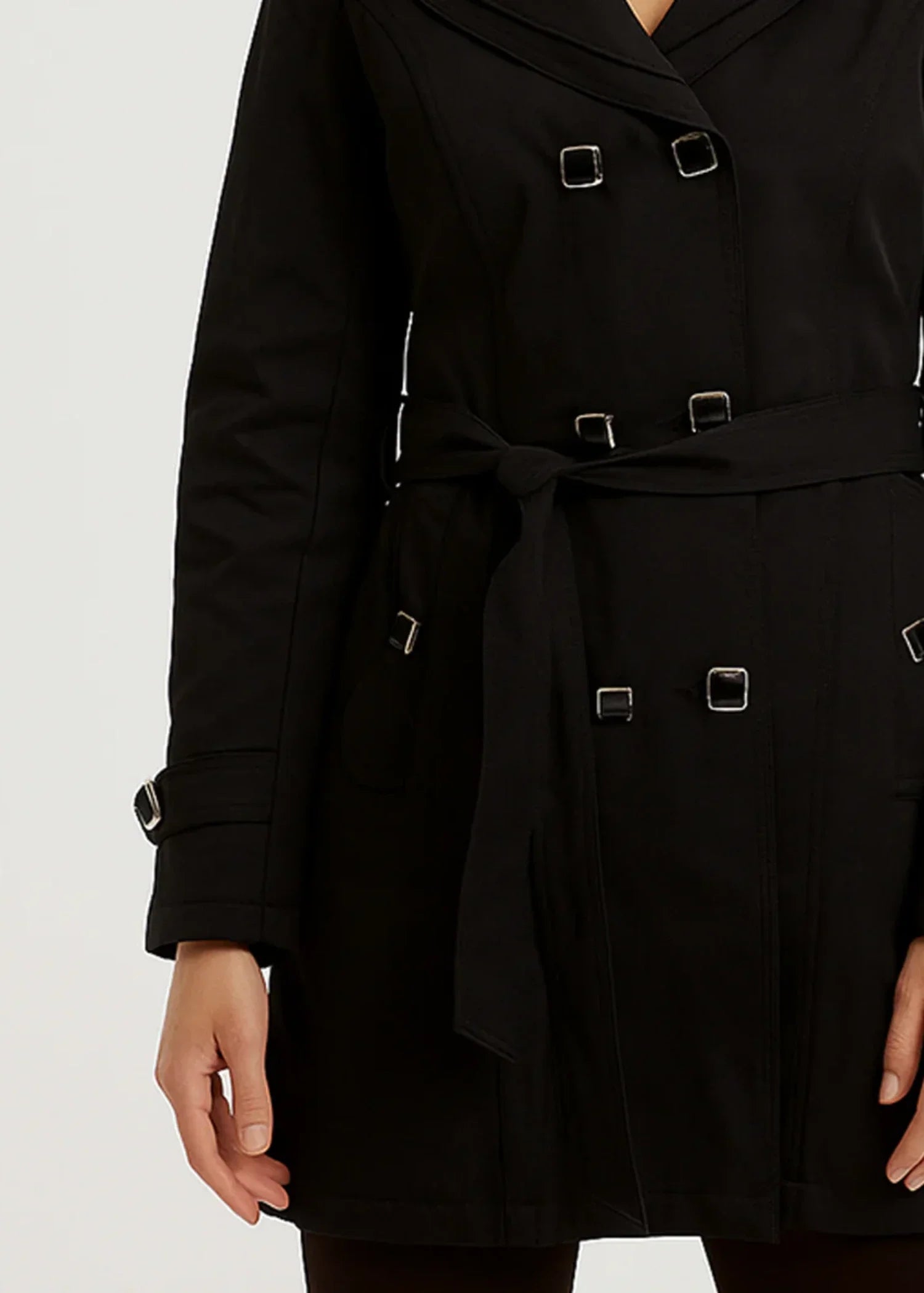 cotton Coat in Black