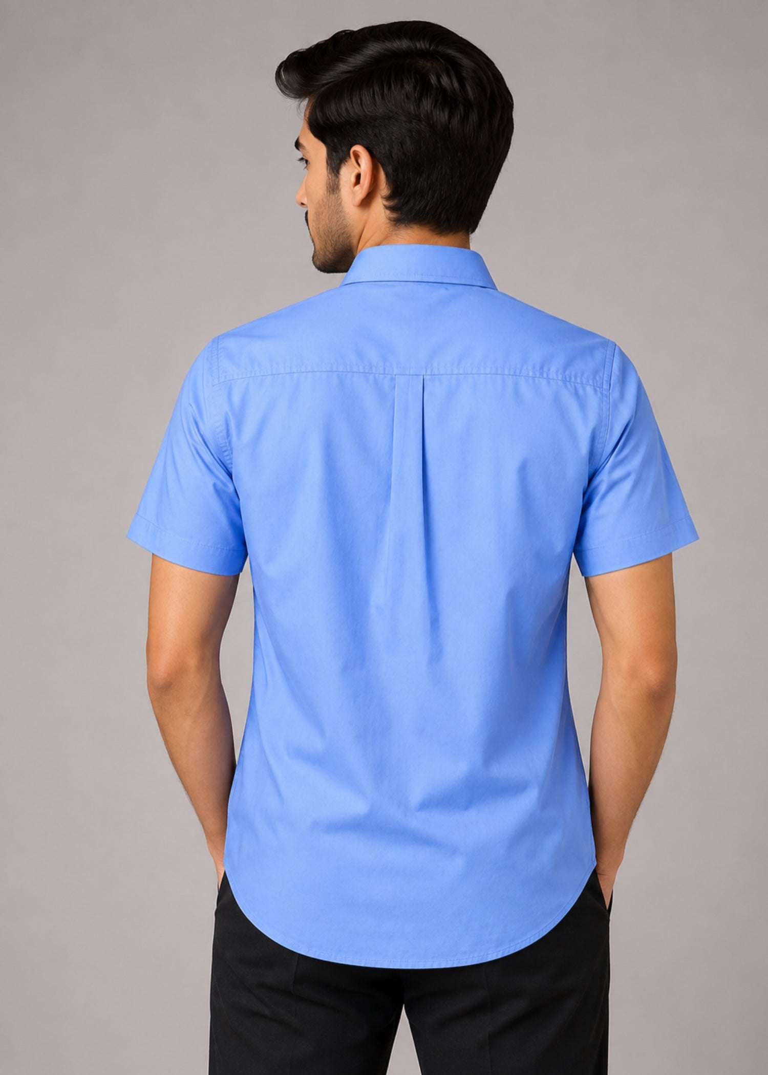 cotton Formal Shirt in Cornflower blue