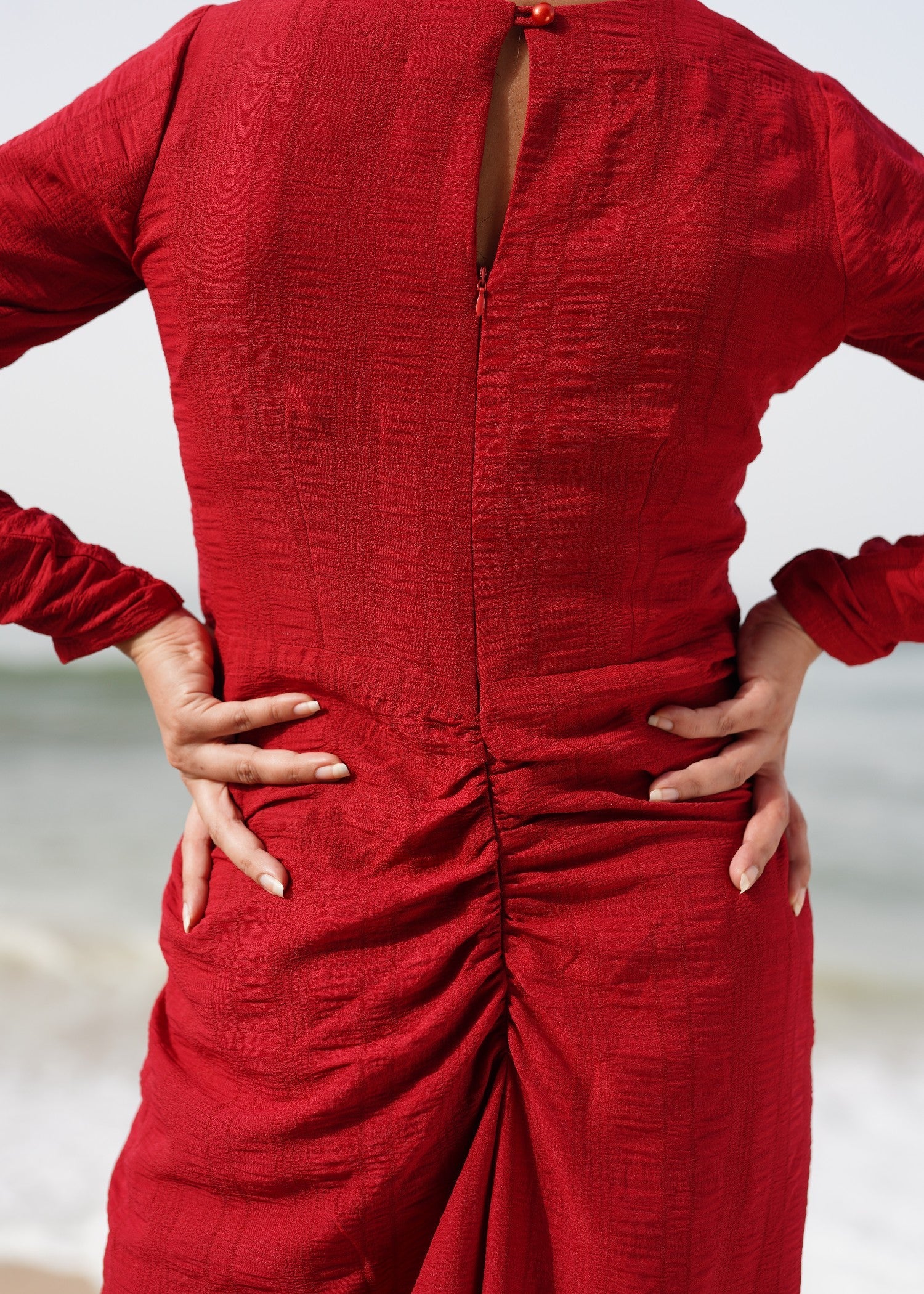 viscose Dress in Red