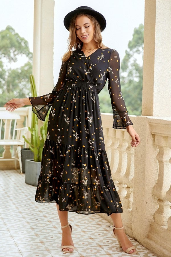 net Dress in Black