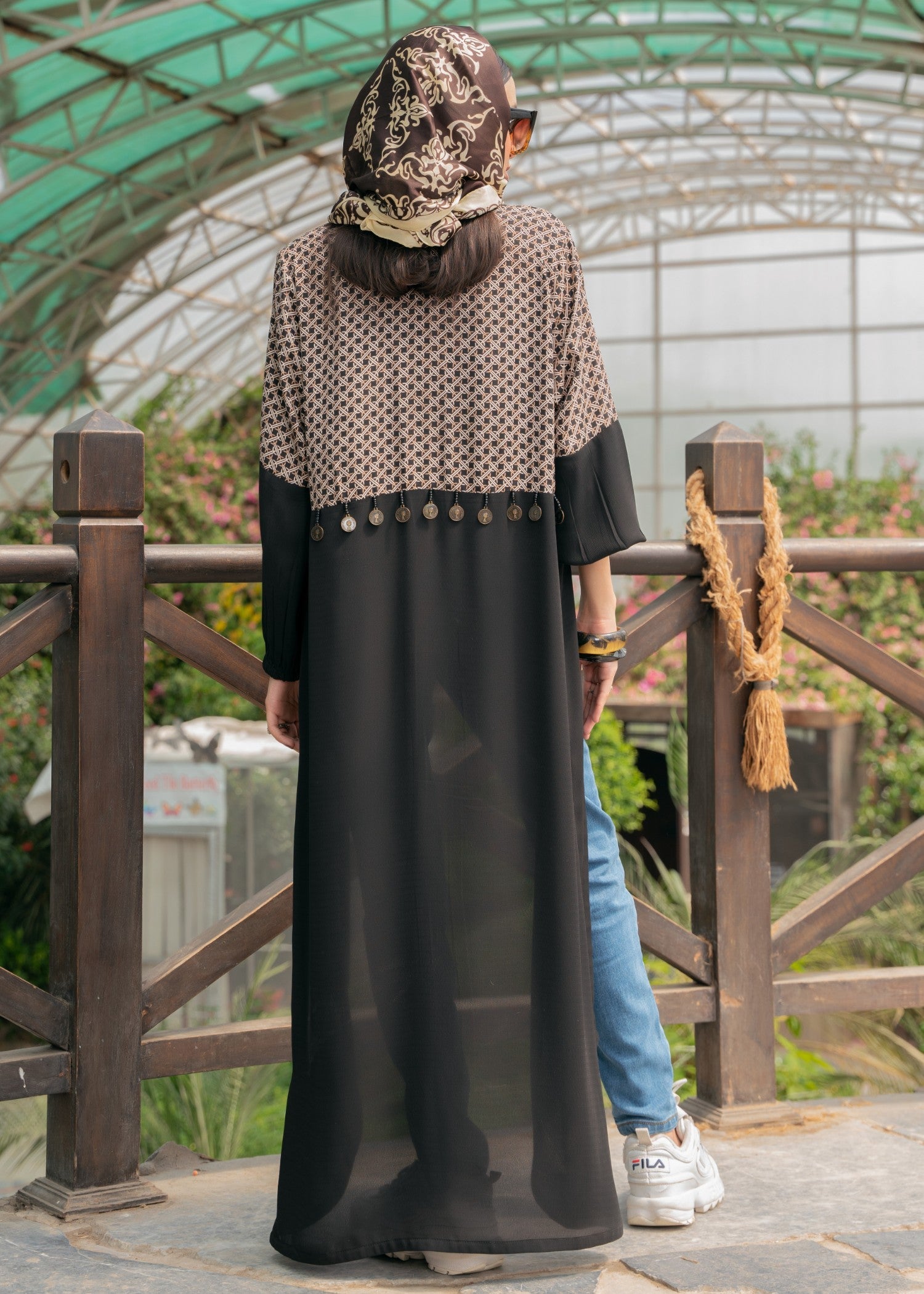 georgette Gown in Black
