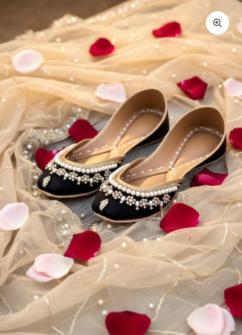 Khussa in Black by - High Quality Women Khussa ARL8054