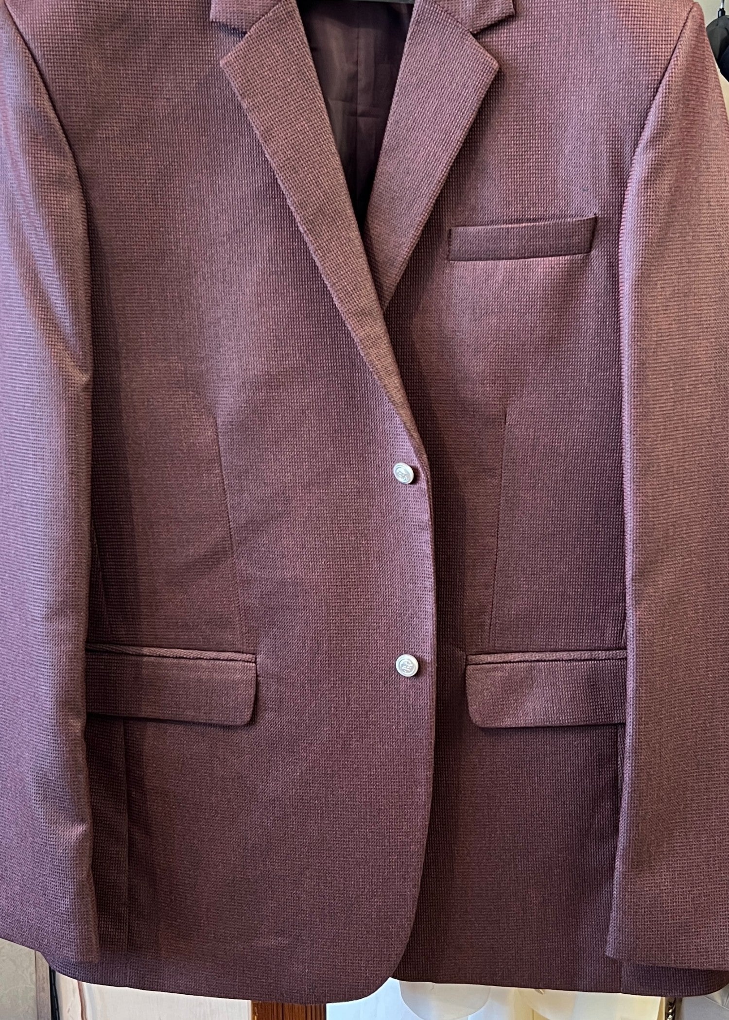 tropical Blazer in Maroon