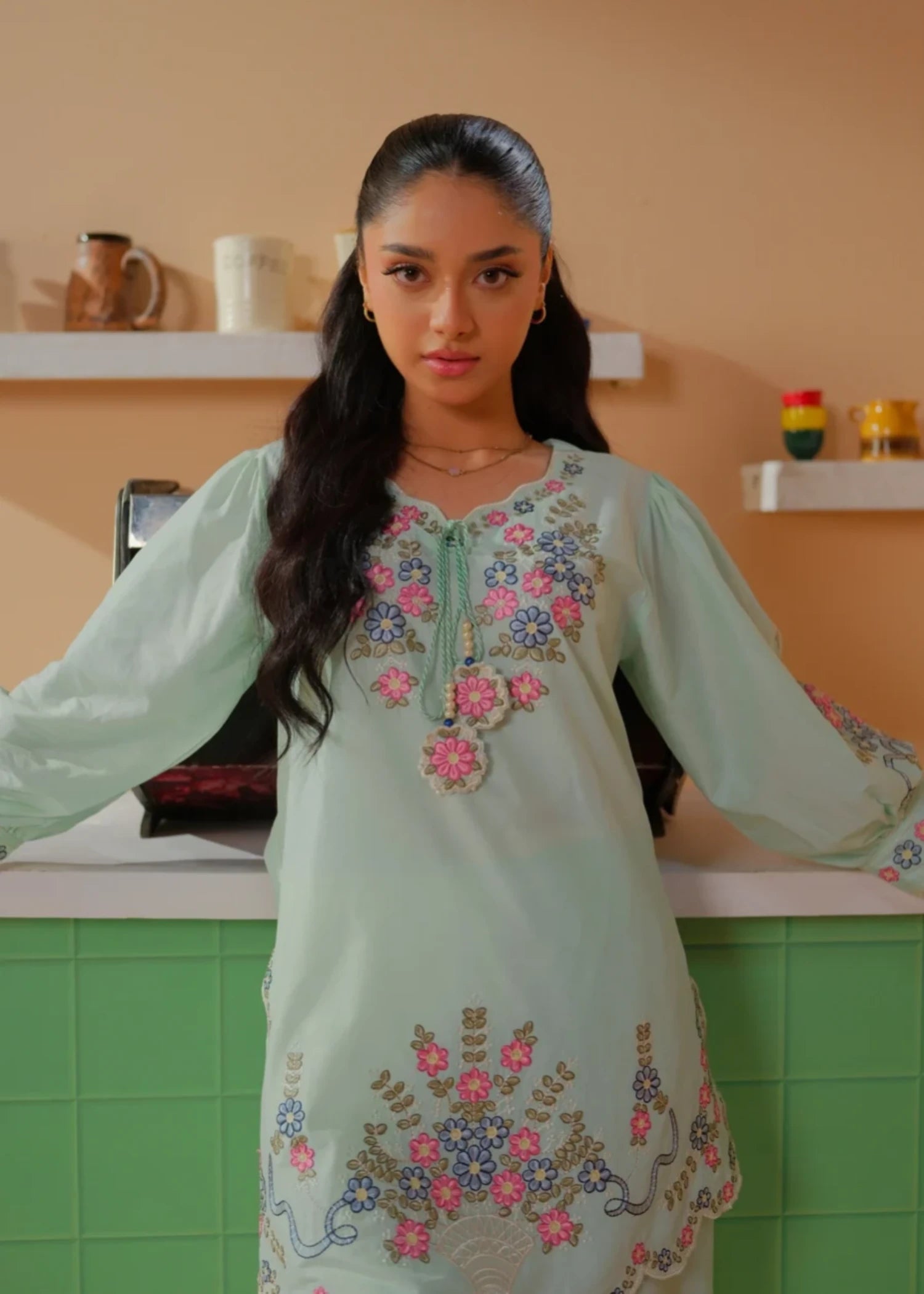 lawn Co Ord Sets in Powder blue