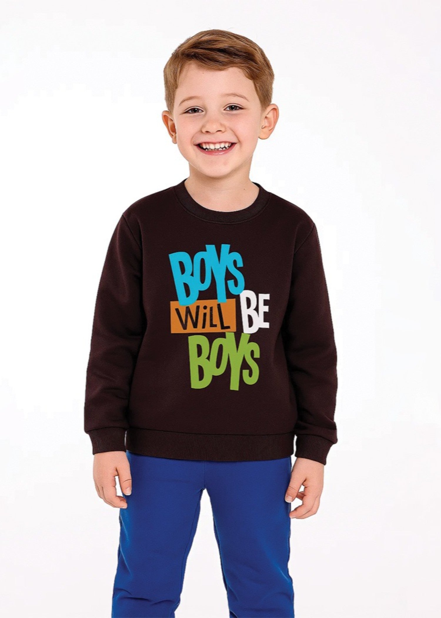 fleece Sweatshirt in Burgundy